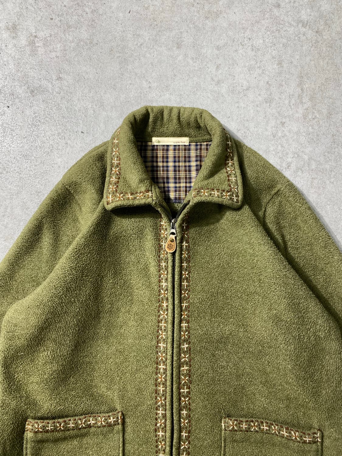 [M] JPN Vintage 일본 빈티지 에스닉 스티치 플리스 자켓 상품이미지2