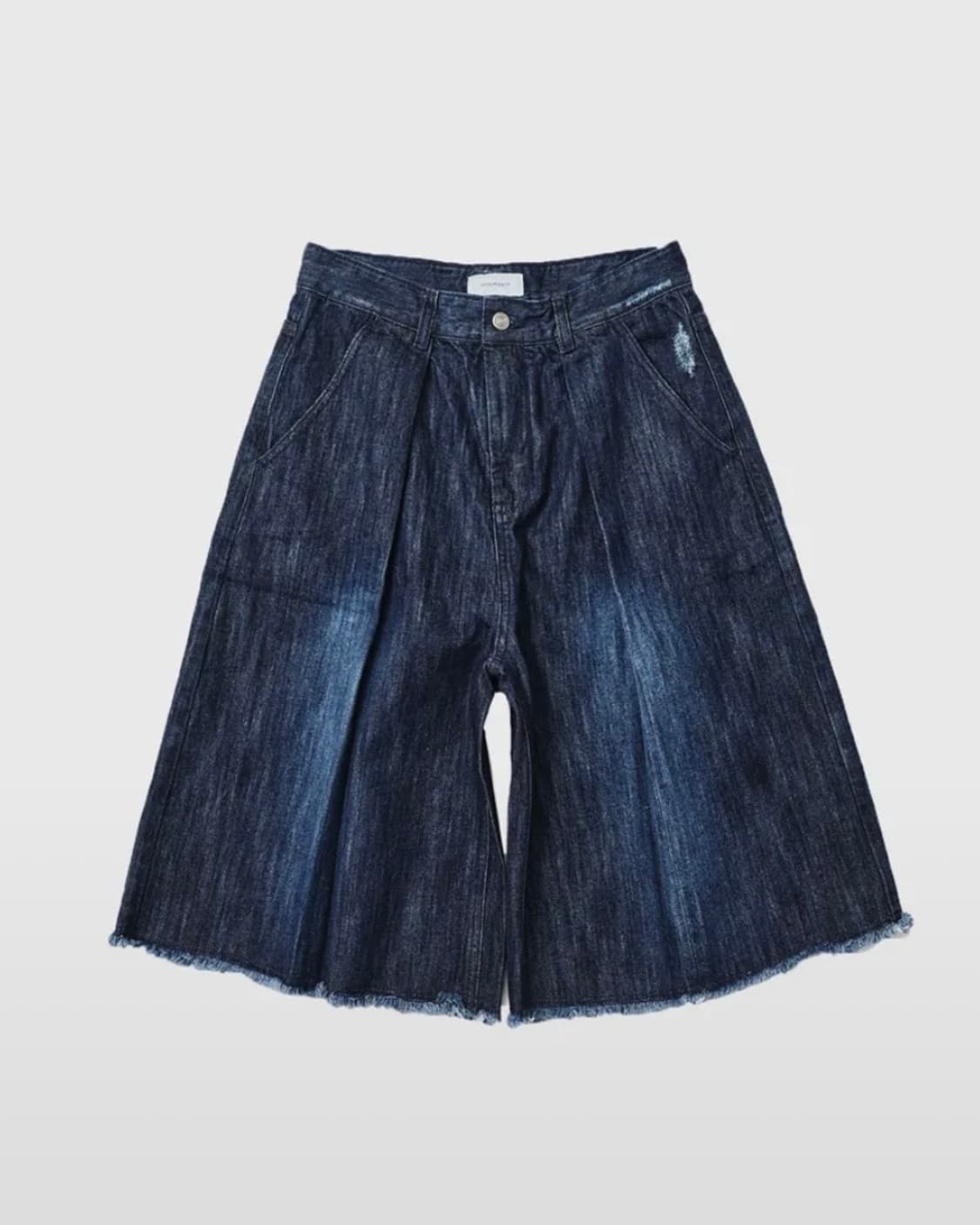 [2]999휴머니티 컷팅 엣지 데님 버뮤다 팬츠 인디고 상품이미지1