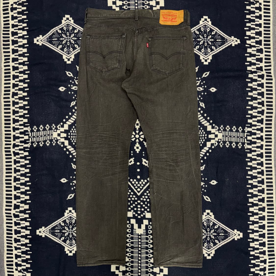 리바이스 501 흑청 데님 팬츠 상품이미지4