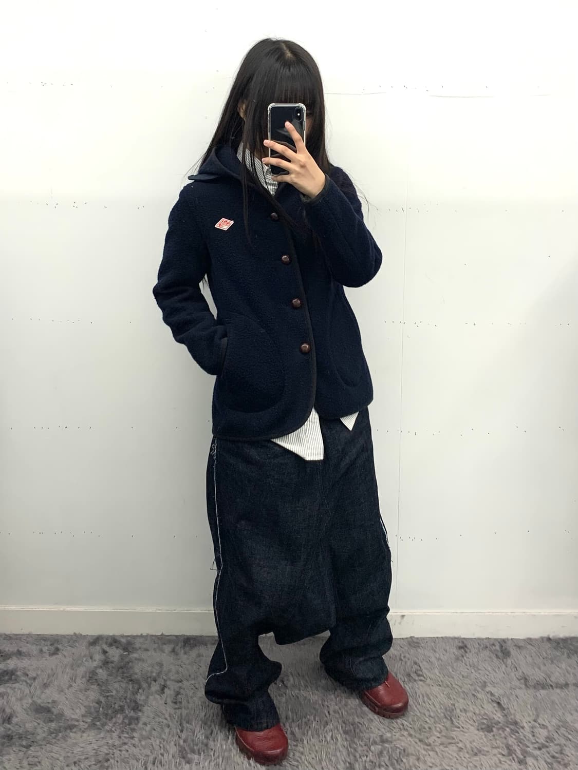 단톤 후드 울코트 상품이미지2