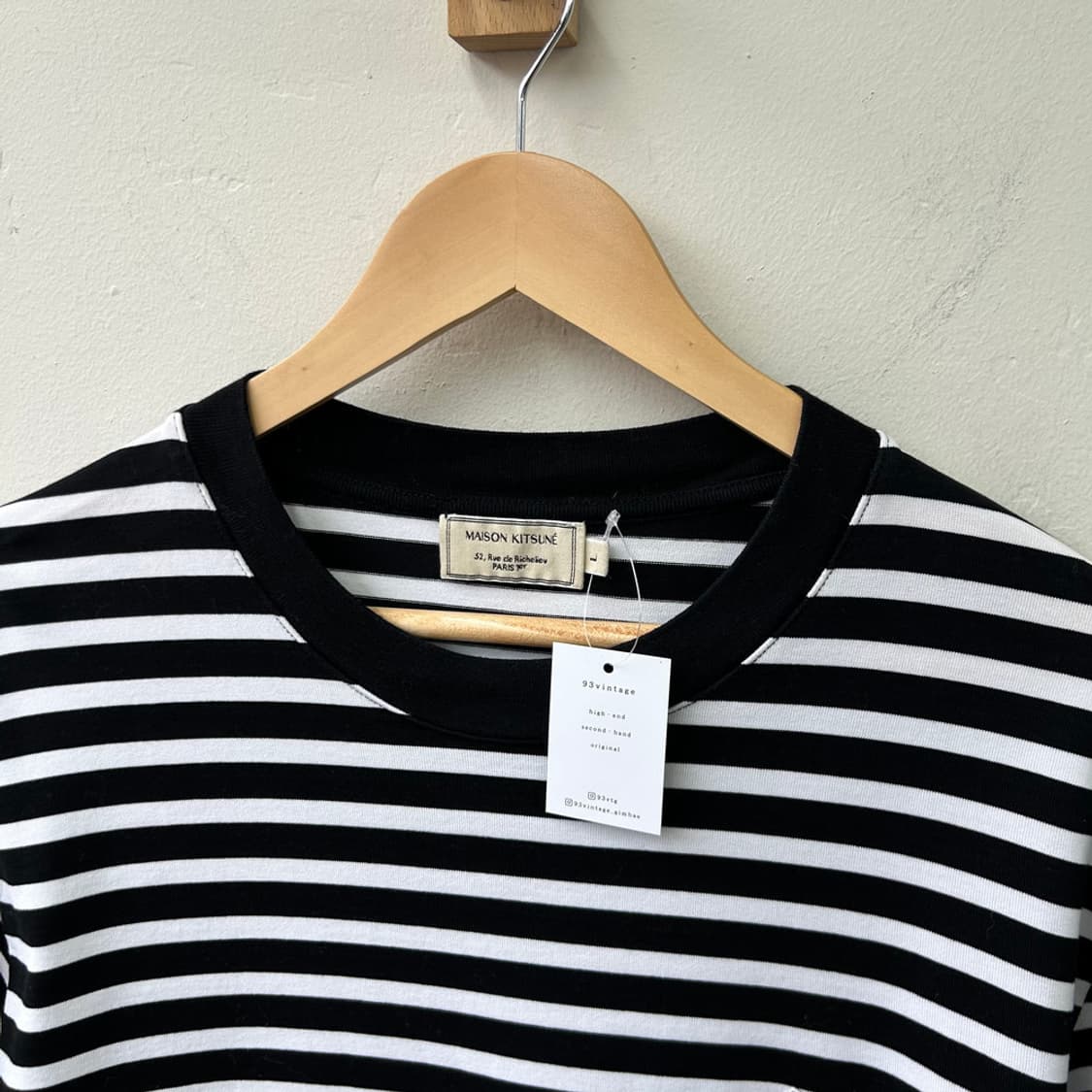 16178 - 메종키츠네 트리컬러 스트라이프 티셔츠 상품이미지3