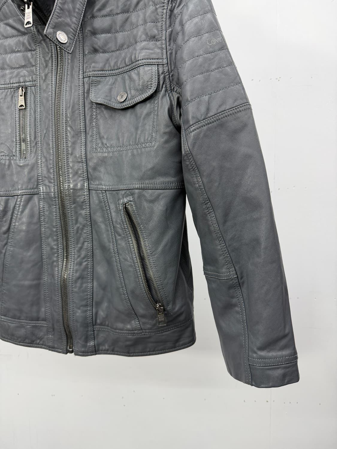 CKJ lambskin biker jacket 상품이미지4