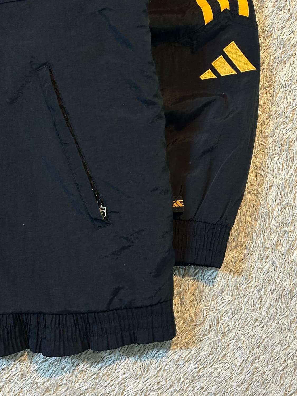 90's 아디다스 올드스쿨 검노 퀼팅 누빔 후드 점퍼 자켓 상품이미지3