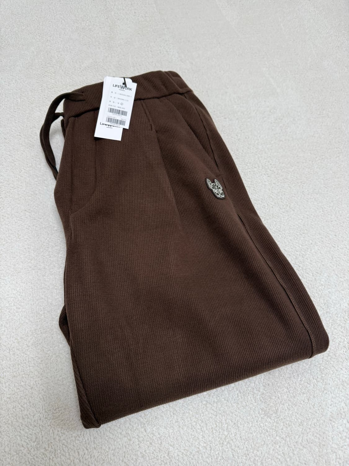 플리마켓🔥 라이프워크 골지 밴딩 팬츠 새상품 L 상품이미지1