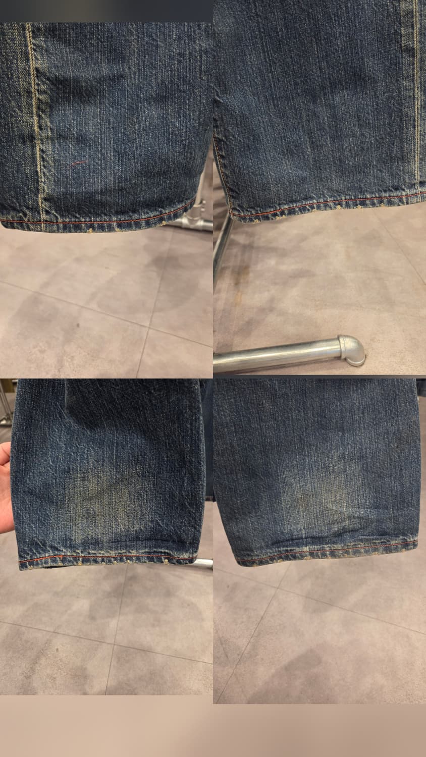 [Rare] 리바이스 프리미엄 타입1 빅패치 데님 남녀공용 (W30) 상품이미지7