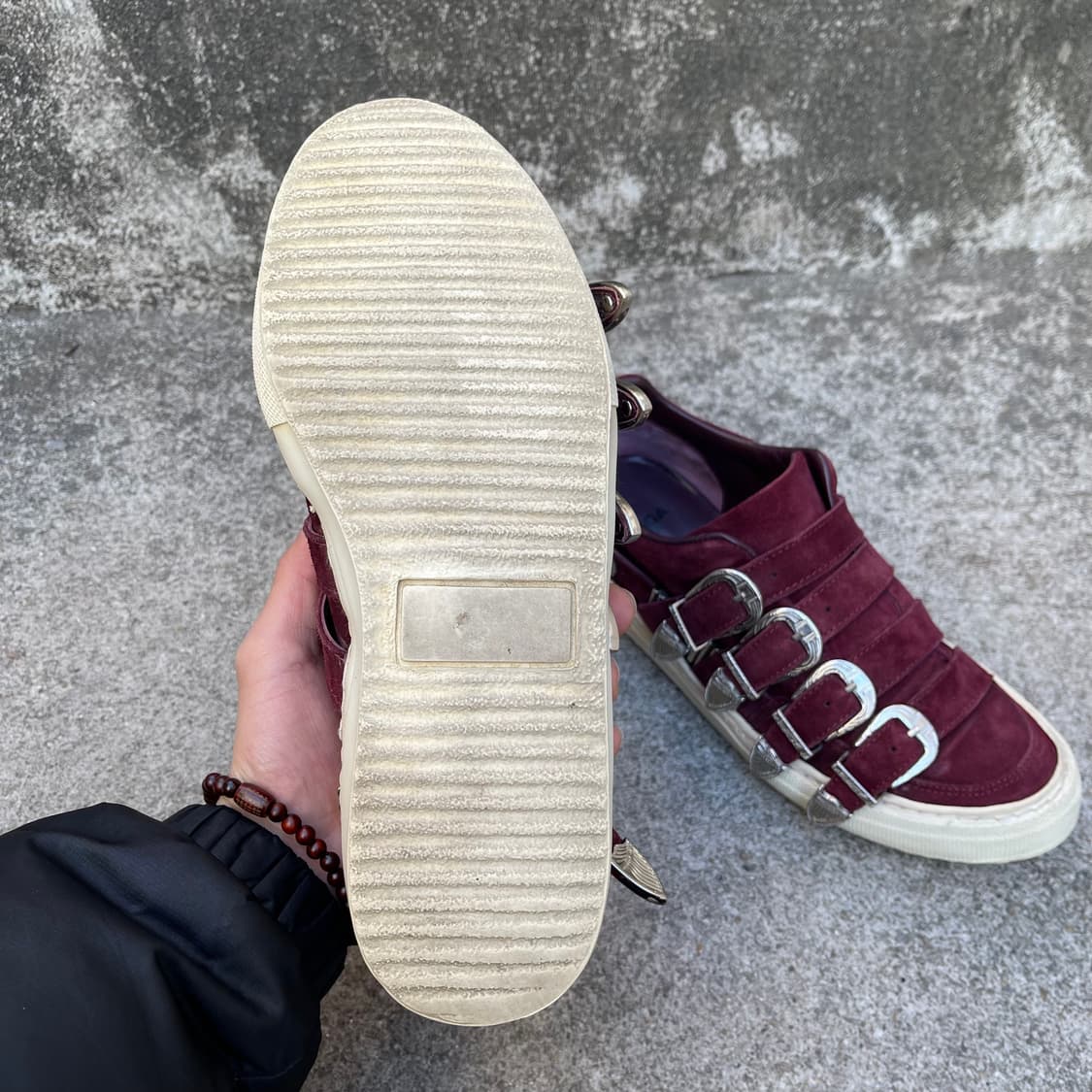 [38] TOGA 버건디 스웨이드 스니커즈 (240~245) 상품이미지6