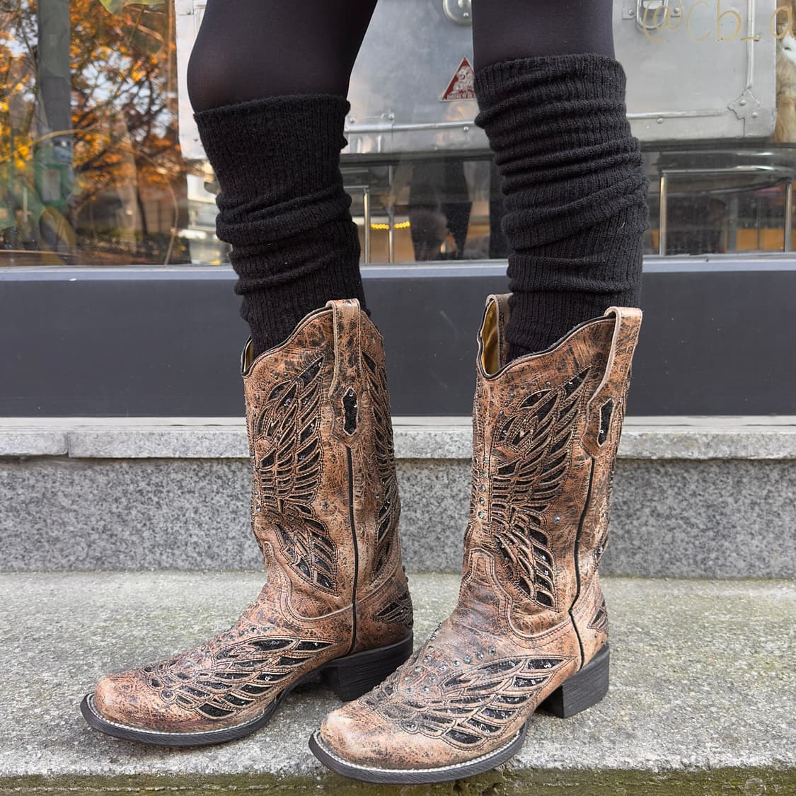 00s 코랄 엔젤 윙 블링 웨스턴 부츠 상품이미지8