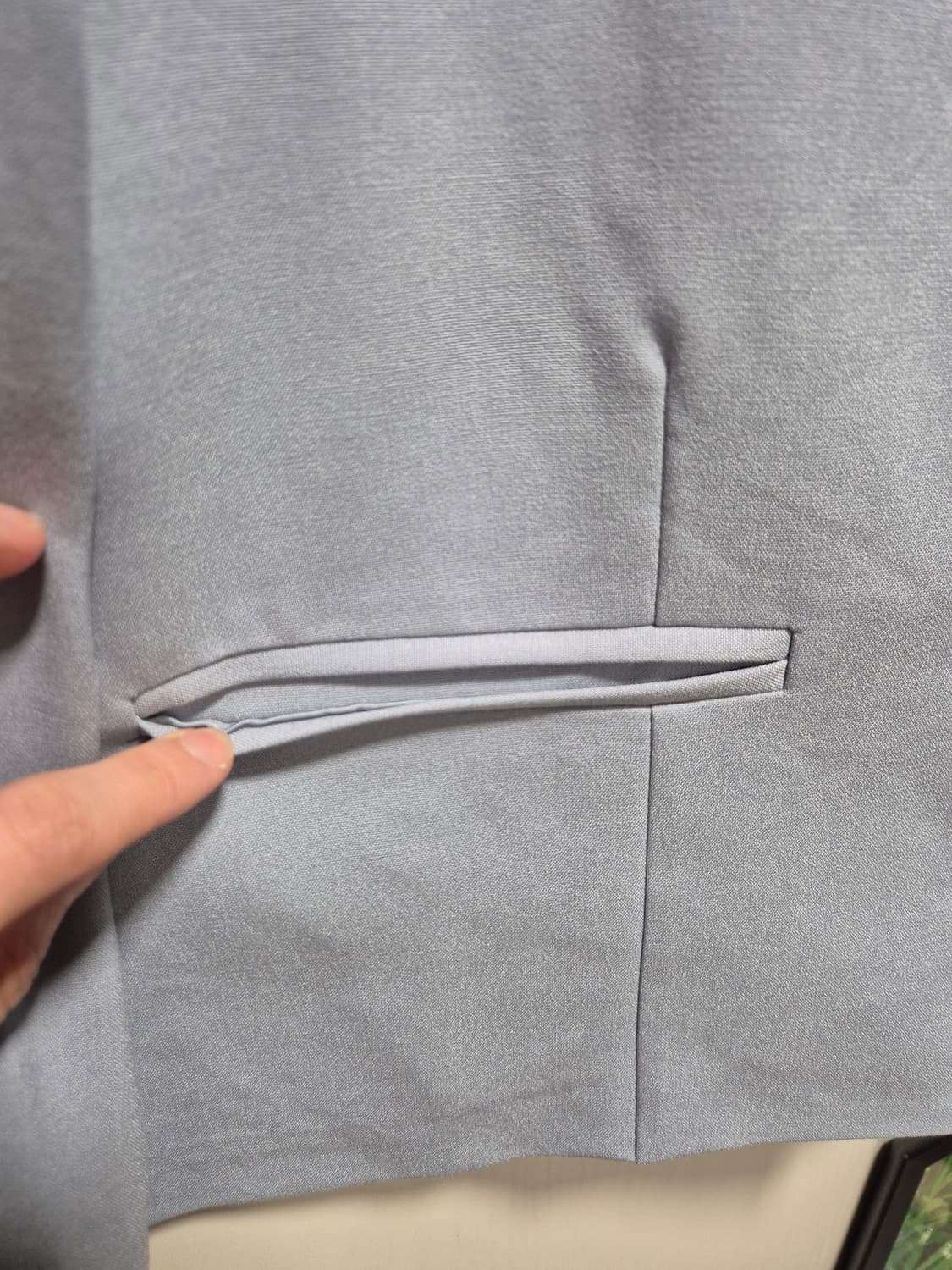 (세일)(새상품)LOING 크롭 자켓 소라색 상품이미지5