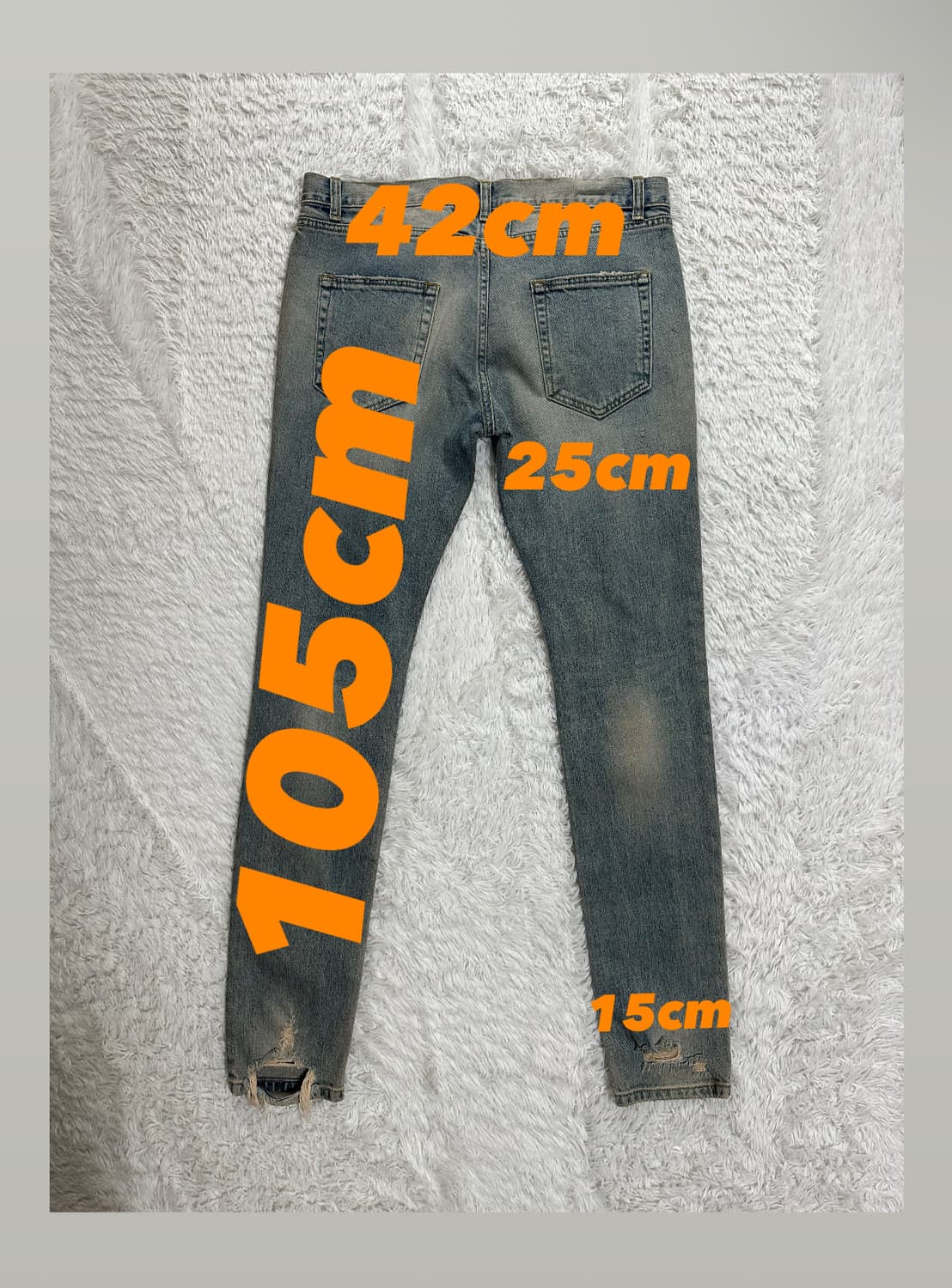 생로랑 D02 스키니핏 디스트로이드 진 31 상품이미지2