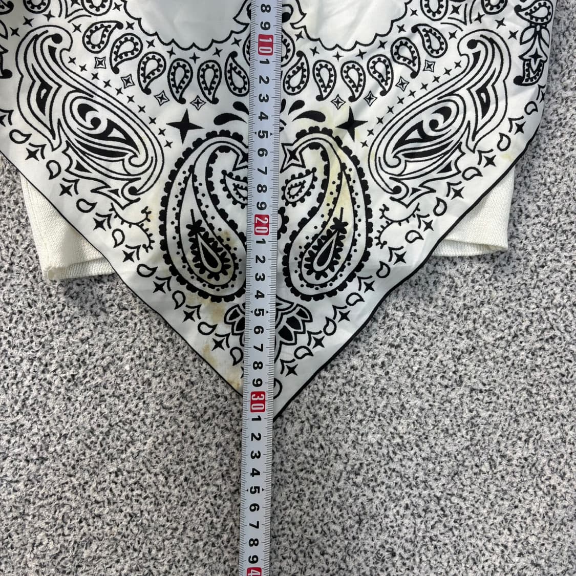 실측 페이즐리 반다나 끈나시 크롭탑 0416J 상품이미지7