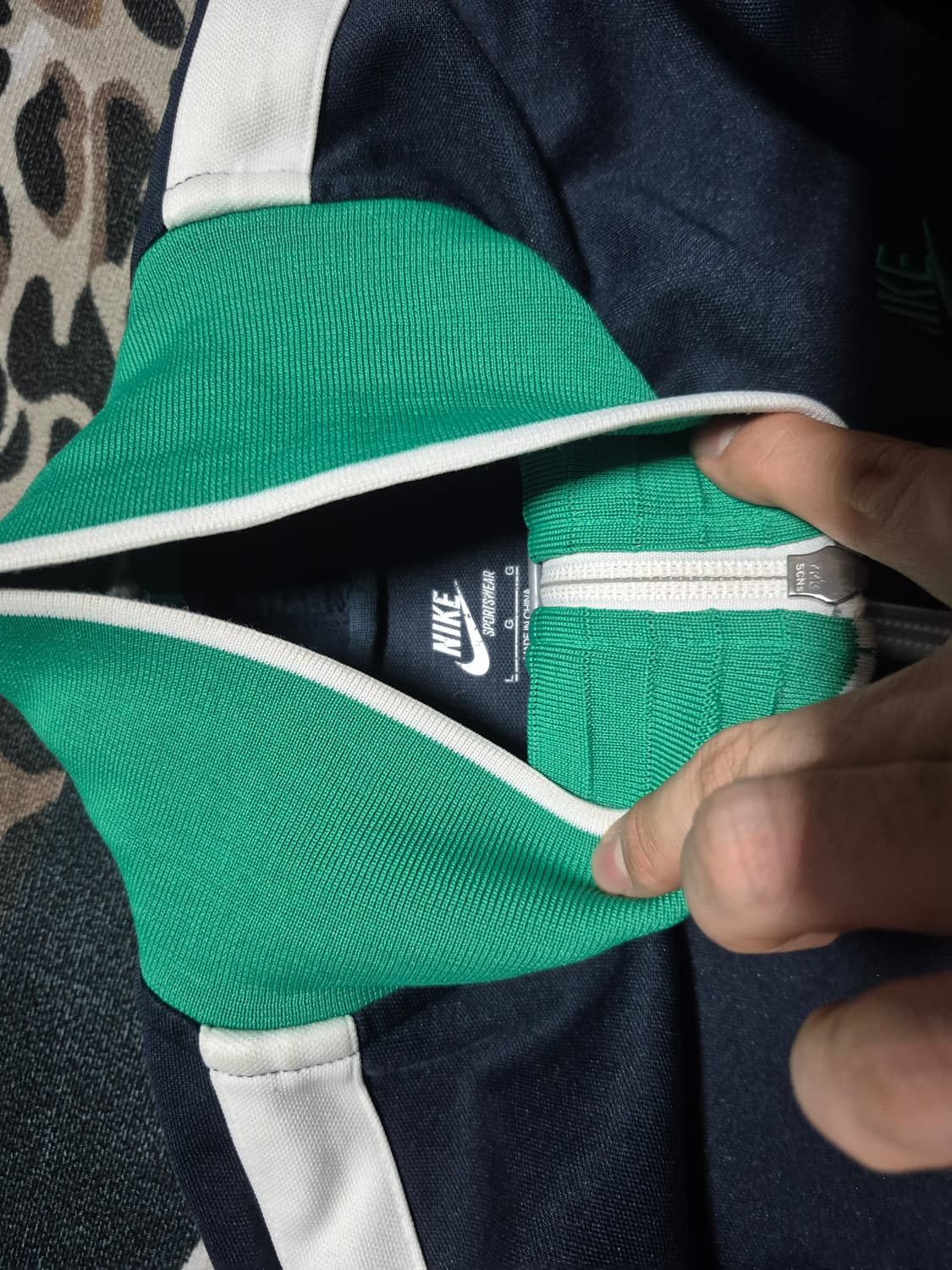 (스다 마사키 착용)00's 나이키 빈티지 N98 트랙탑 져지 그린 L 상품이미지3
