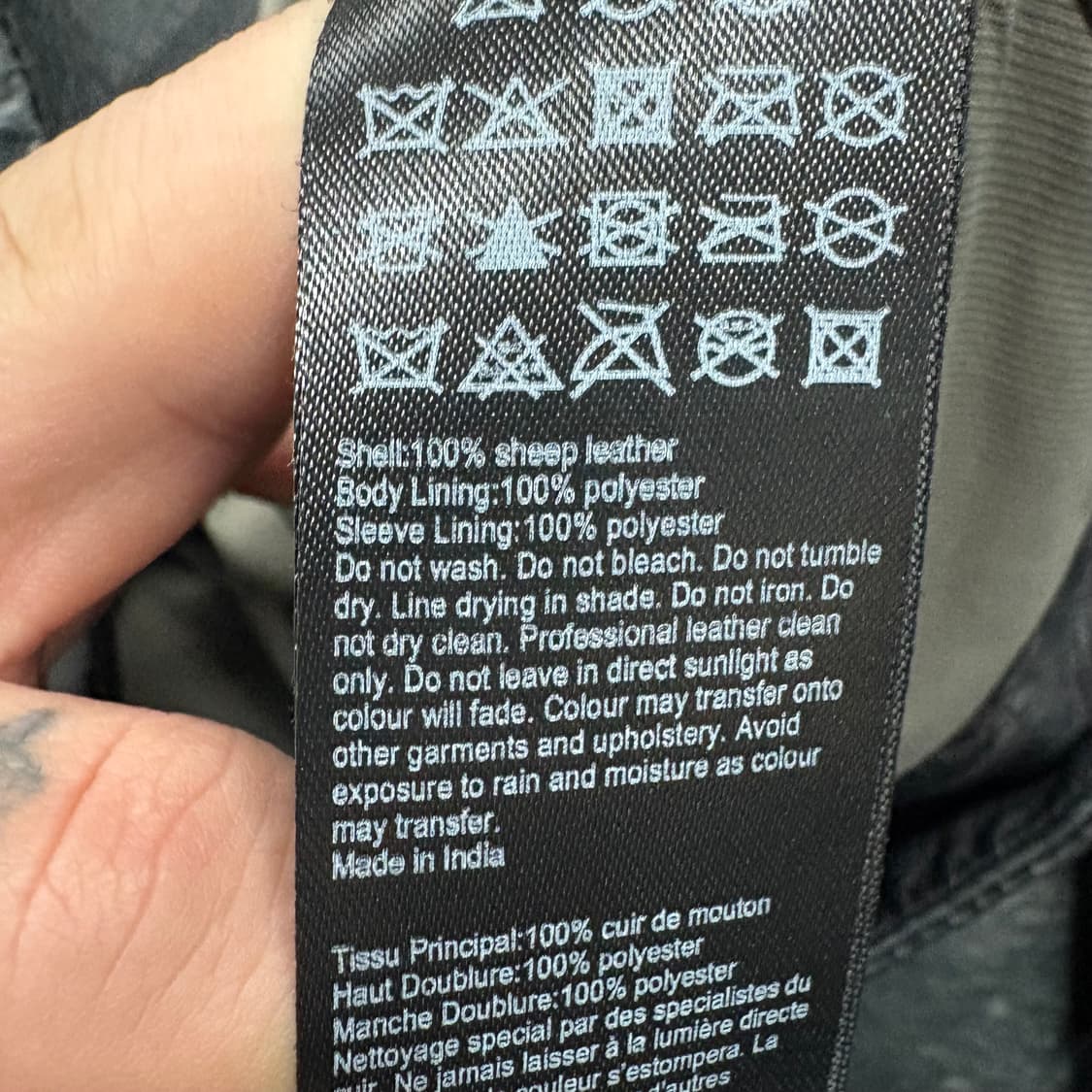 (44)올세인츠램스킨투웨이레더자켓 상품이미지6