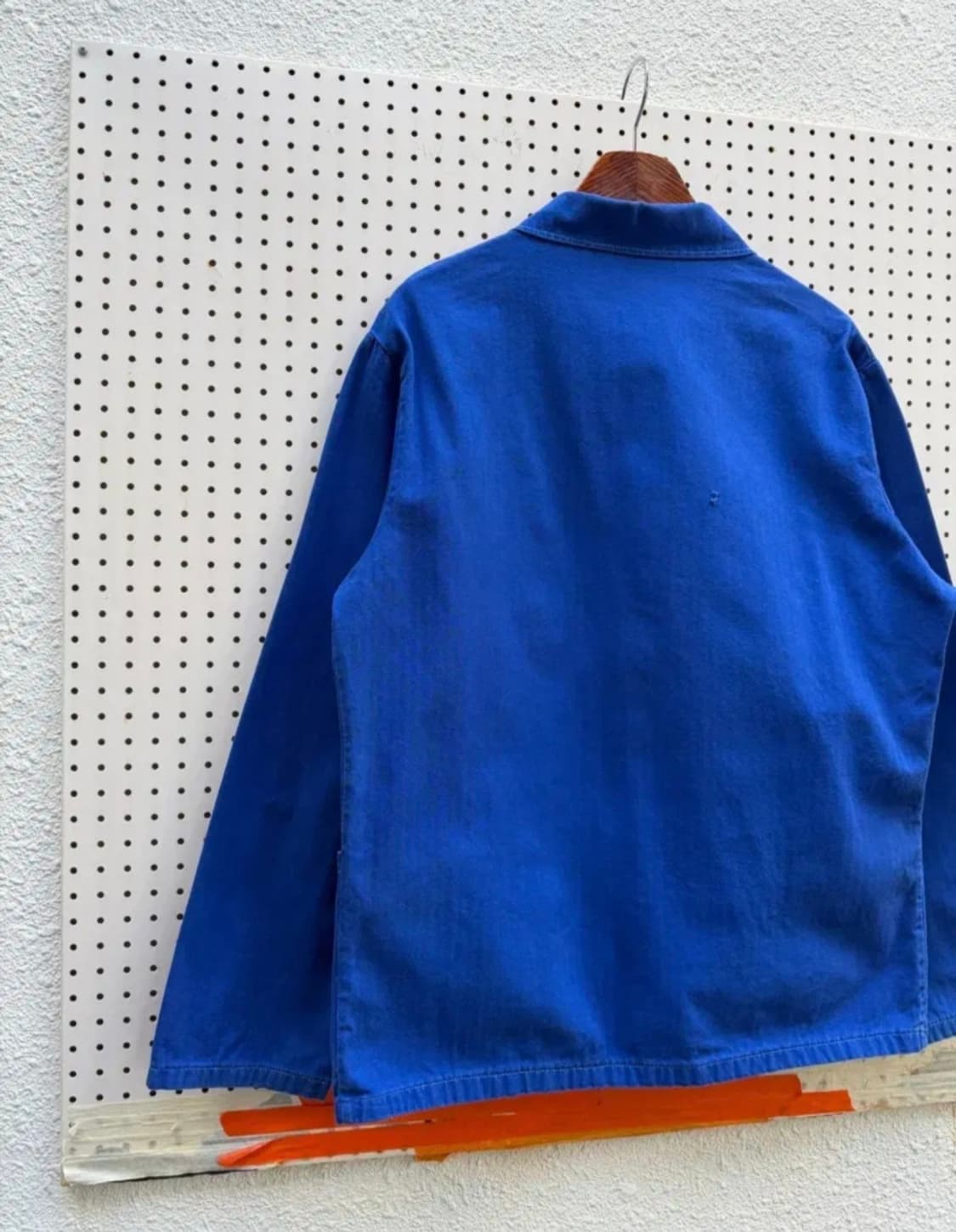 OLD VINTAGE WASHED BLUE HBT 헤링본 프렌치워크자켓 상품이미지10