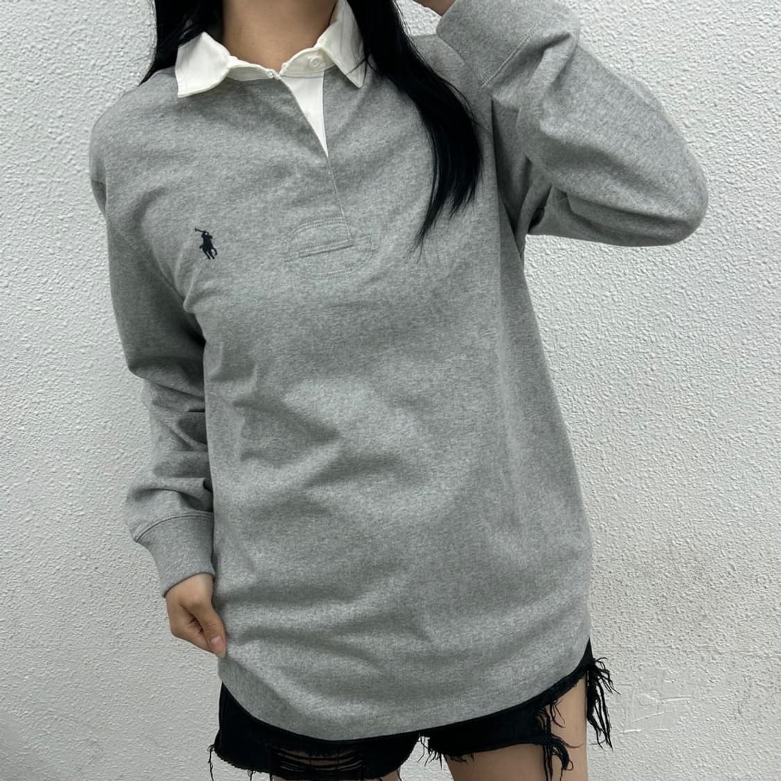 폴로 랄프로렌 네이비포니 그레이 럭비티 S 상품이미지1