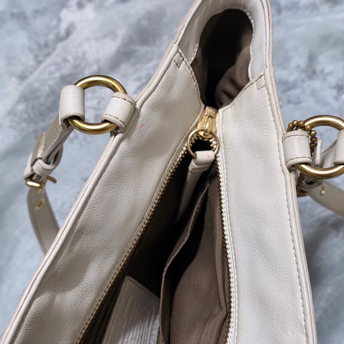 빈티지 코치 Coach 레더 숄더백 y2k 오네갸루 상품이미지4