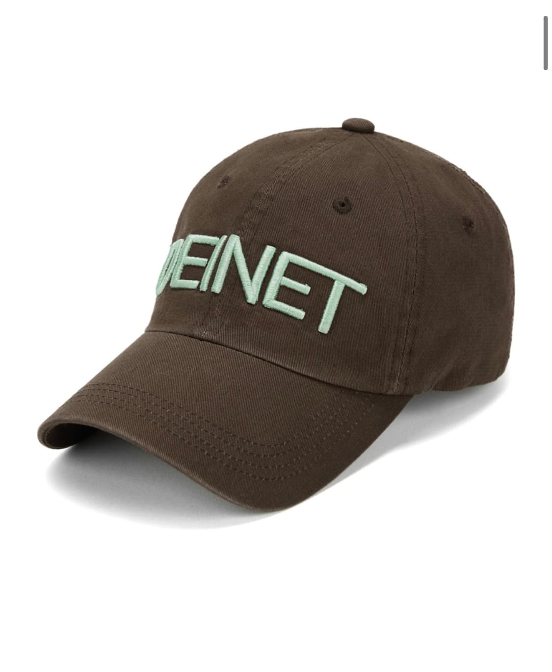 다이닛 새상품 DEINET WASHED LOGO CAP IN BROWN 상품이미지2