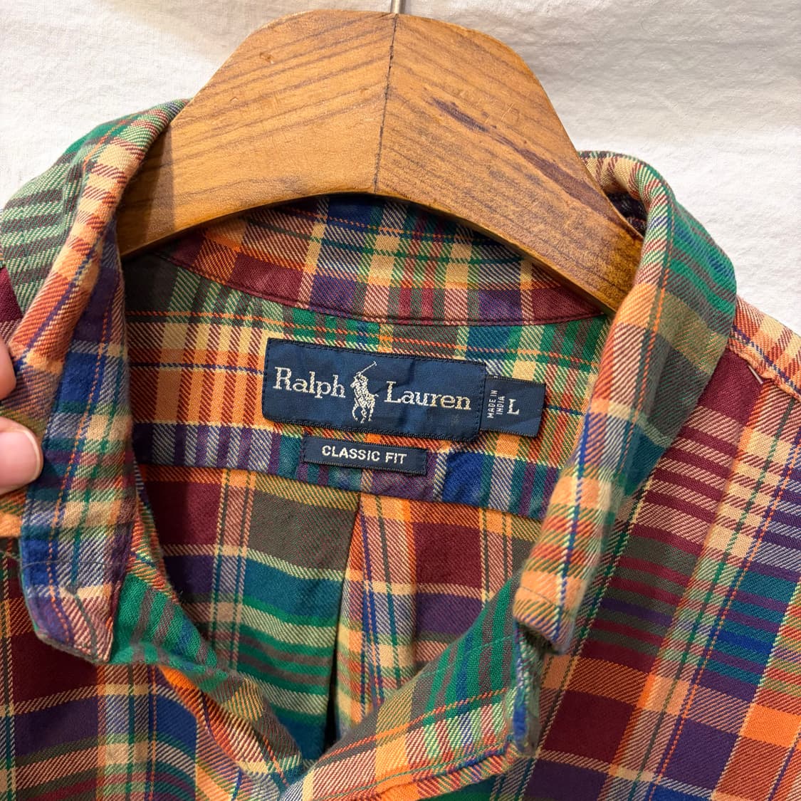 폴로 랄프로렌 타탄 체크 셔츠 남방 상품이미지2