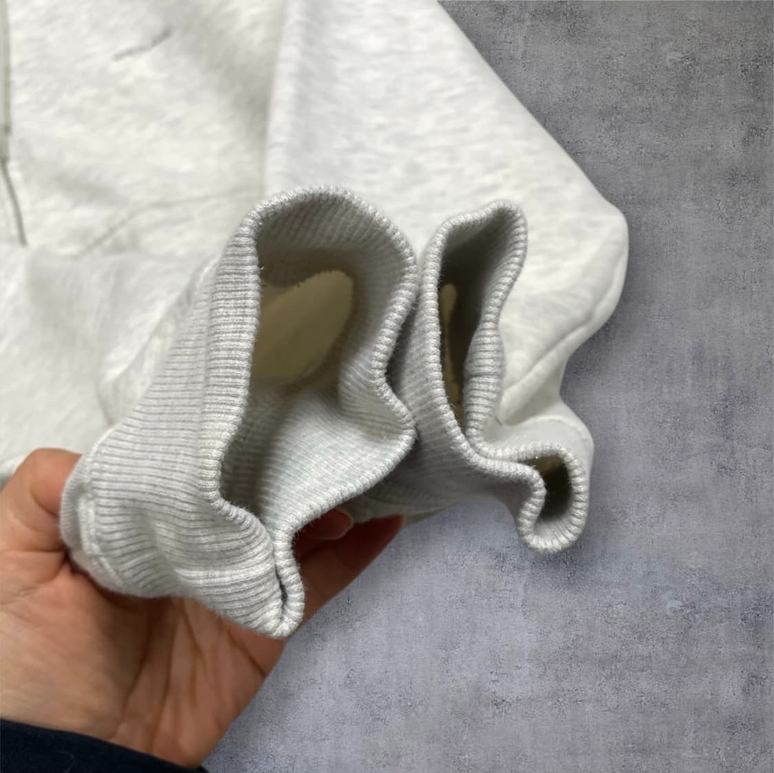 로우클래식 Low classic 오트밀 기모 후드집업 M 상품이미지6