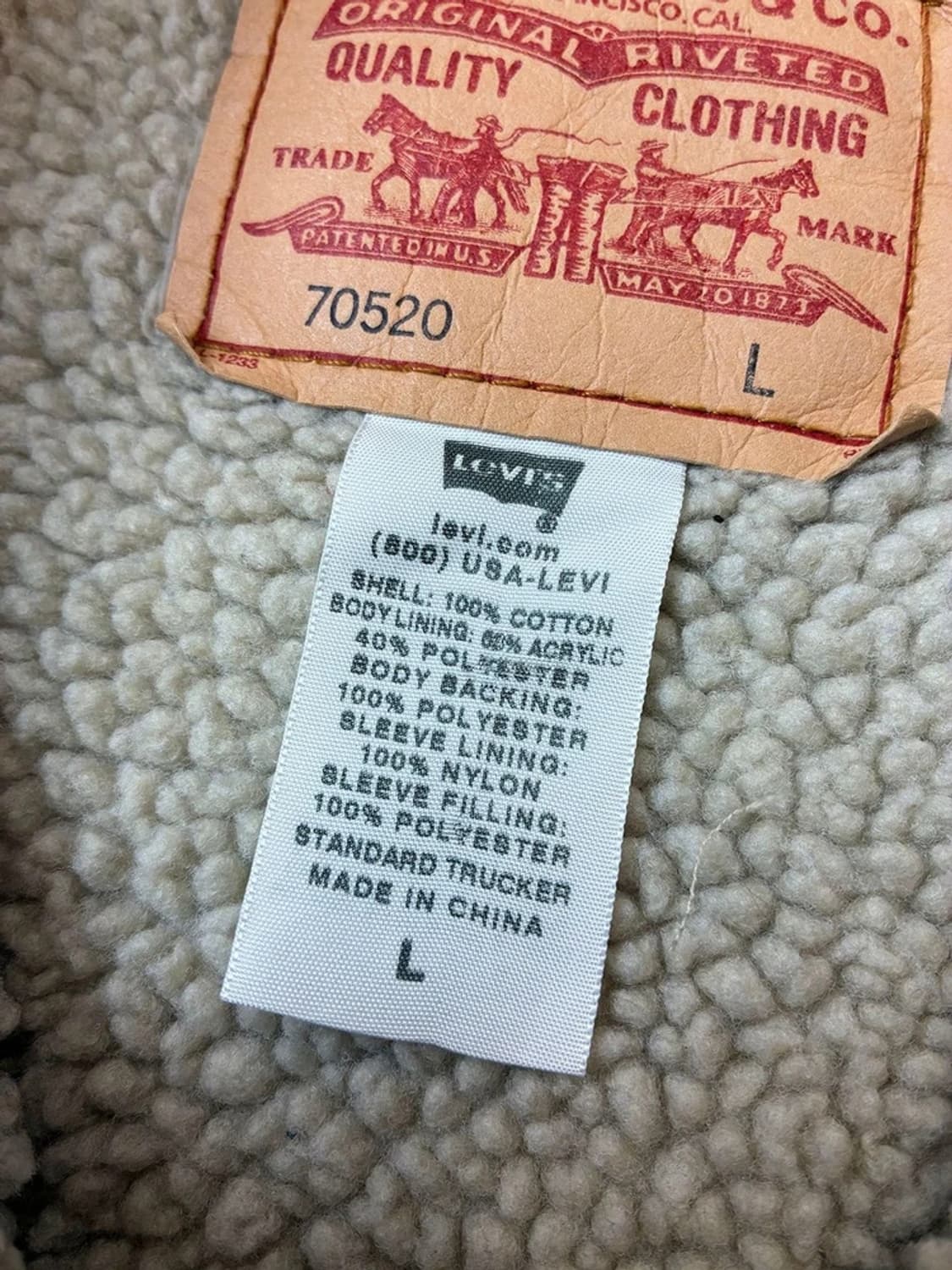 리바이스 00's 쉐르파 데님 베스트 PN5934 상품이미지9