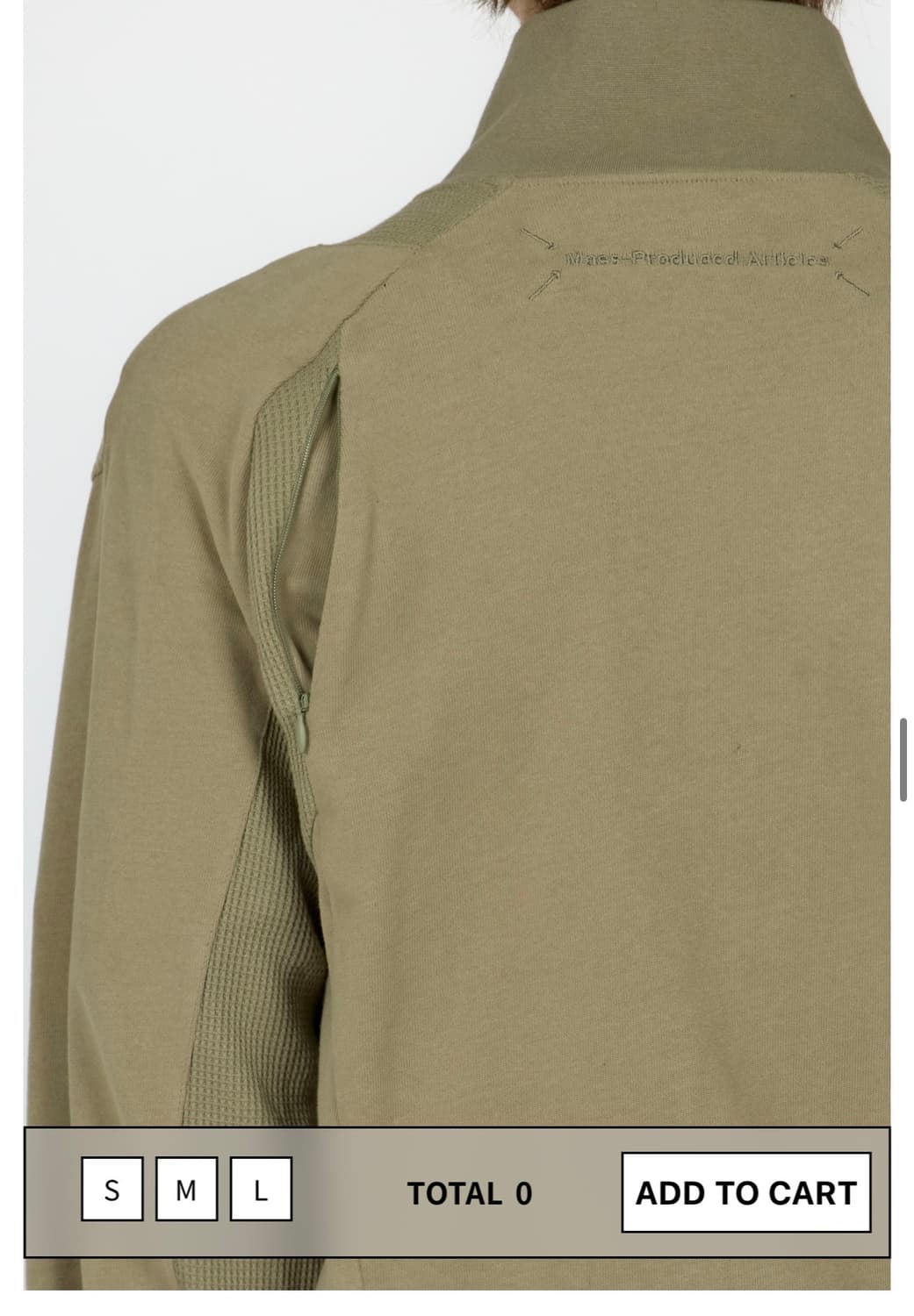 플라스틱프로덕트 카키 집업 s 상품이미지5