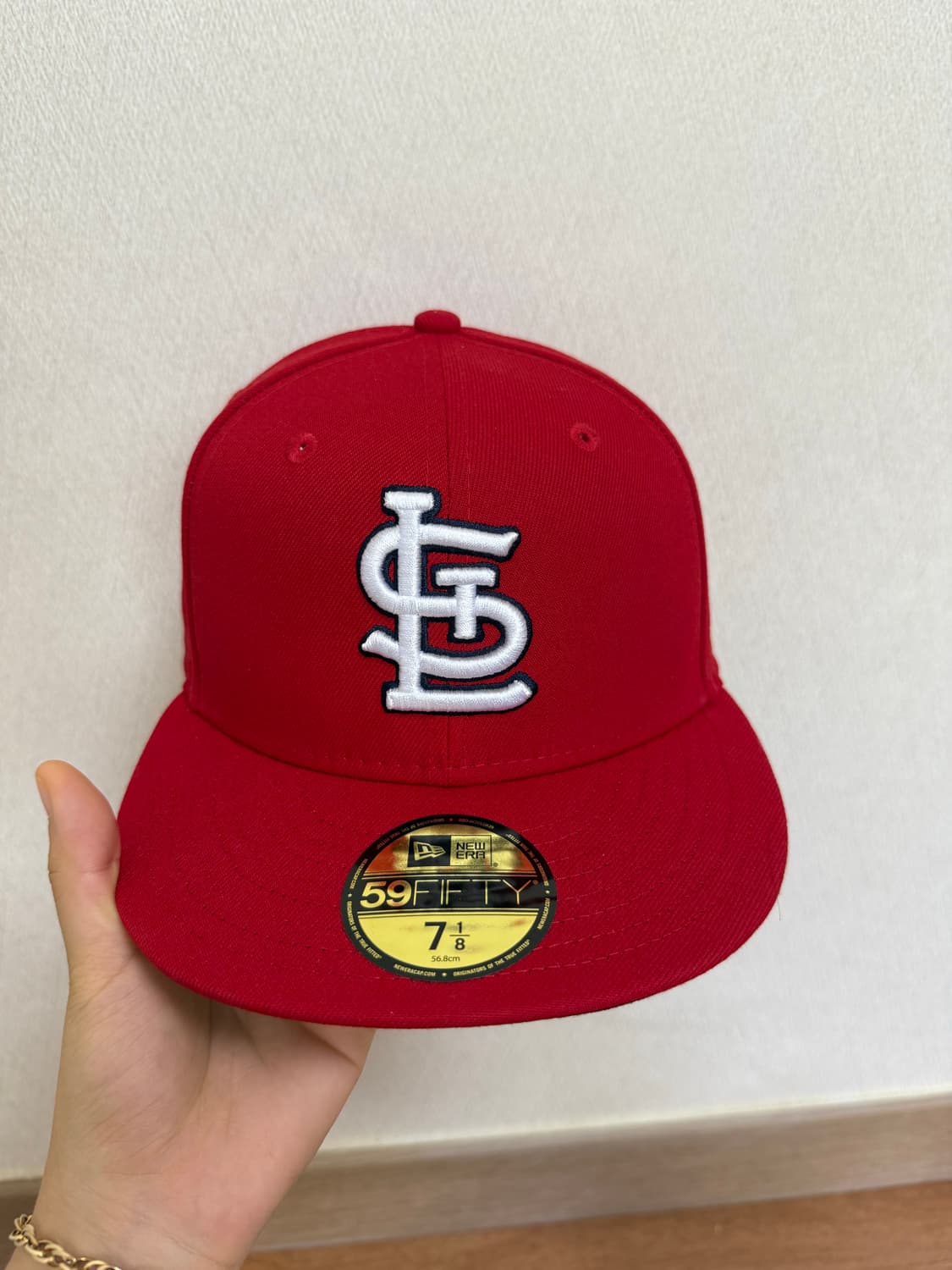 뉴에라 59fifty 카디널스 스칼렛 7 1/8사이즈 팝니다 상품이미지1