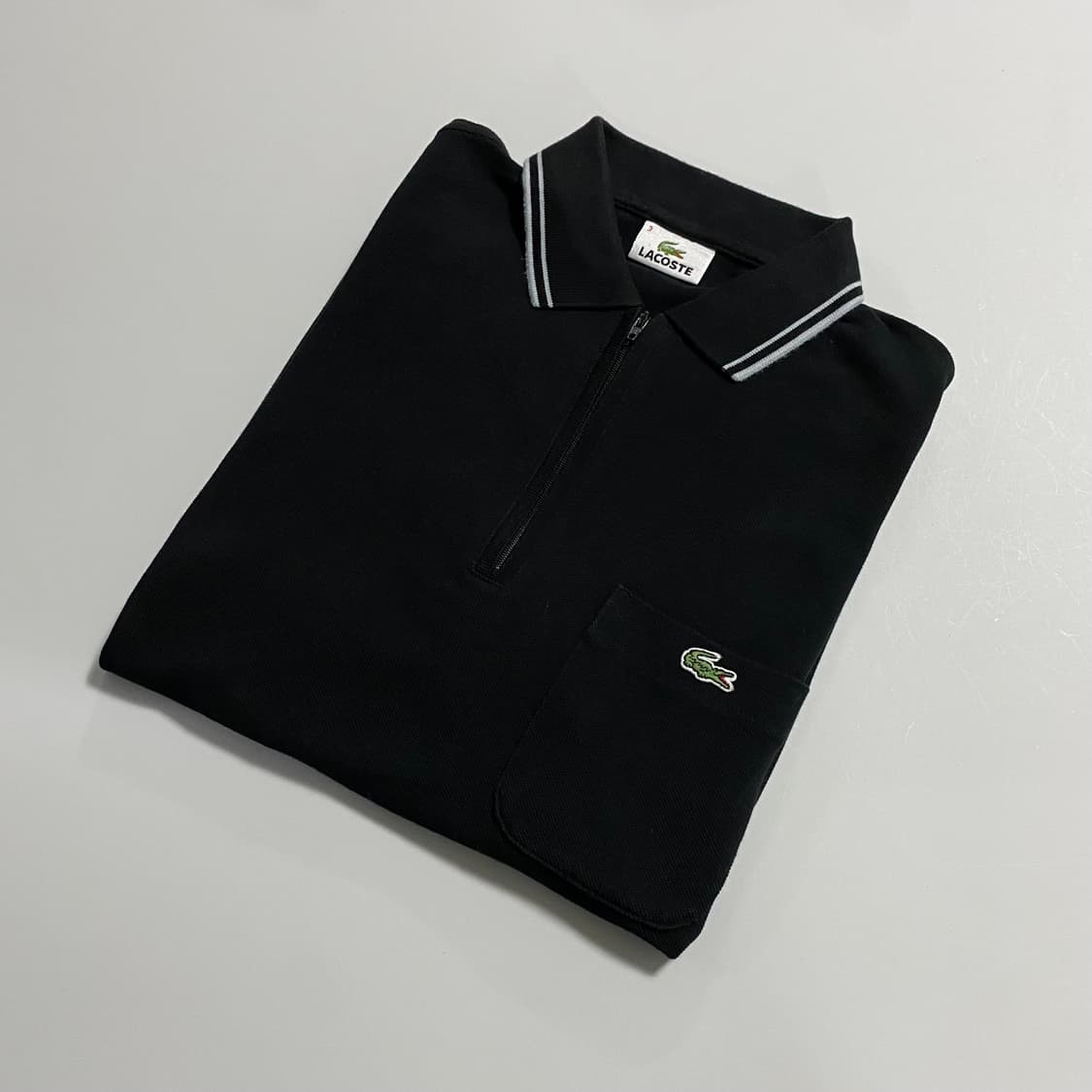 라코스테 로고 지퍼 카라티 상품이미지1