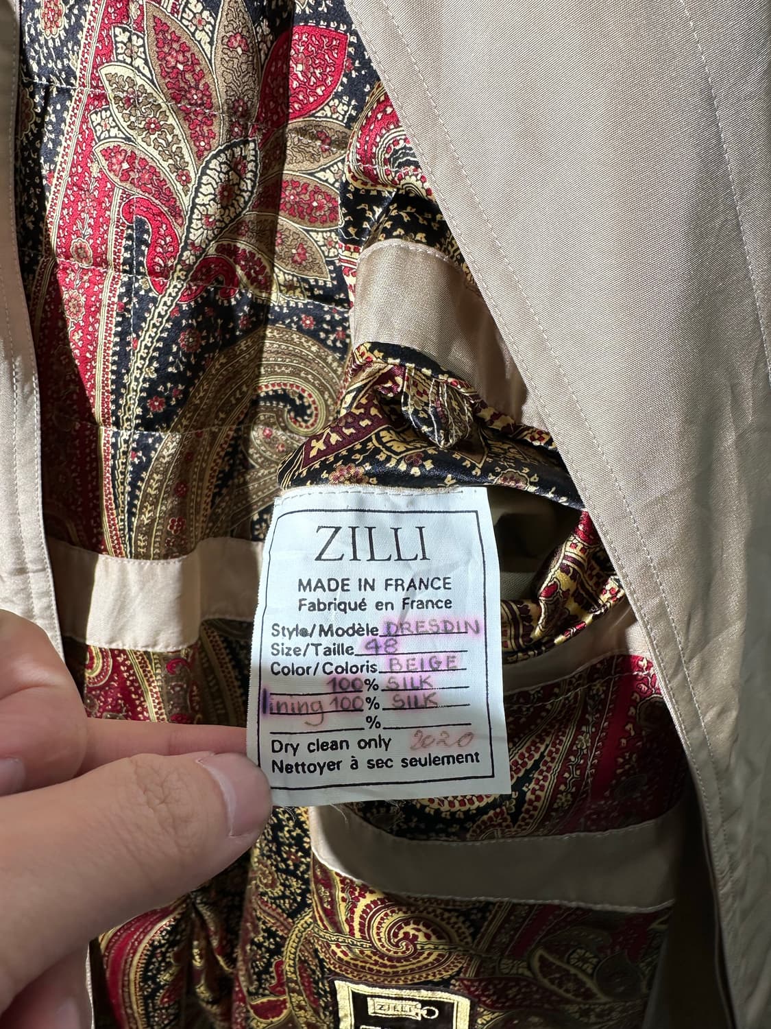 zilli 질리 실크 트렌치 코트 상품이미지10