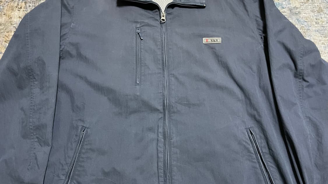 JPN 00s 일본 빈티지 Y2K 시티보이 VAN 바람막이 트랙 자켓 L 상품이미지6