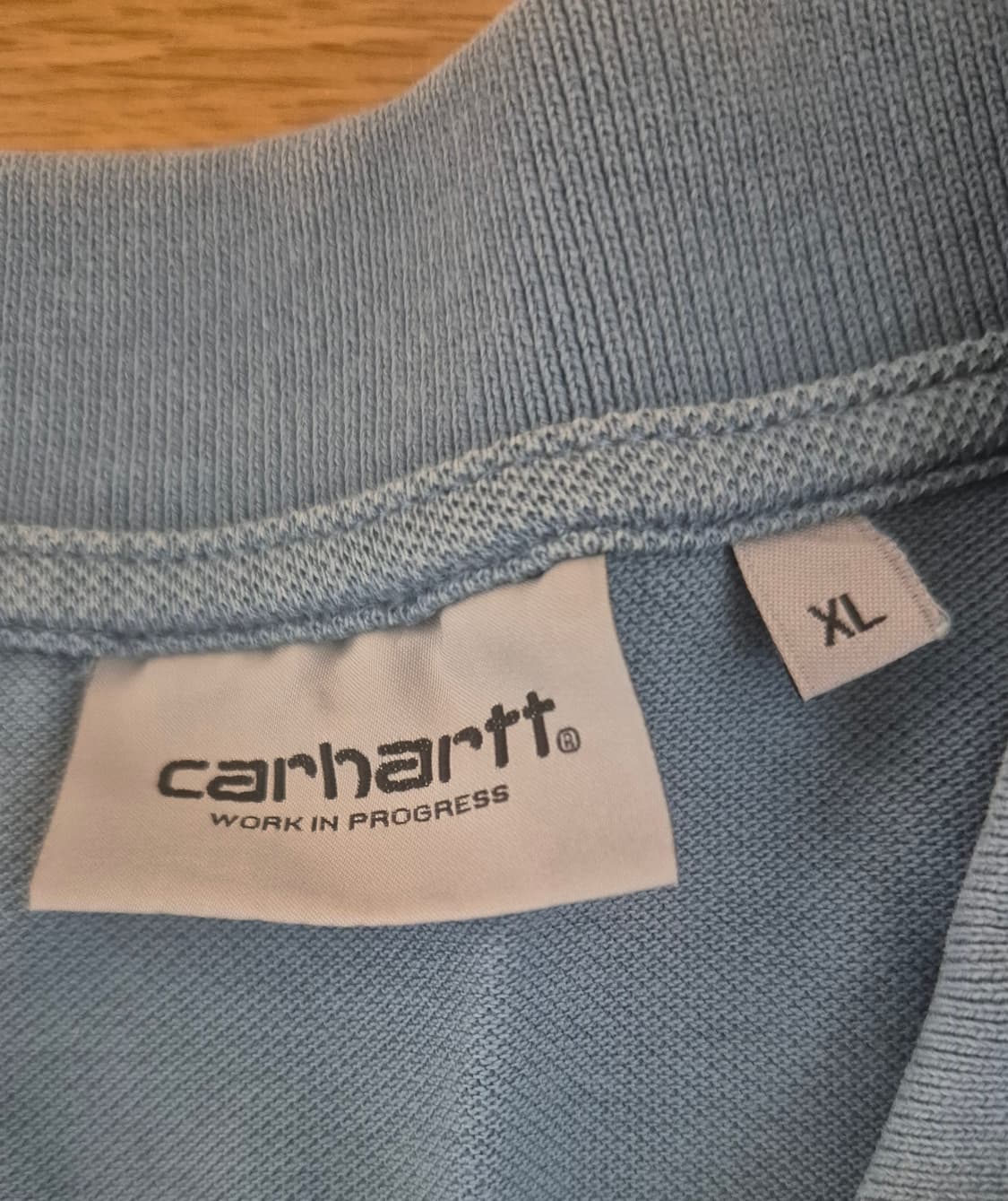 칼하트 WIP 반팔 카라티 XL 블루 상품이미지3