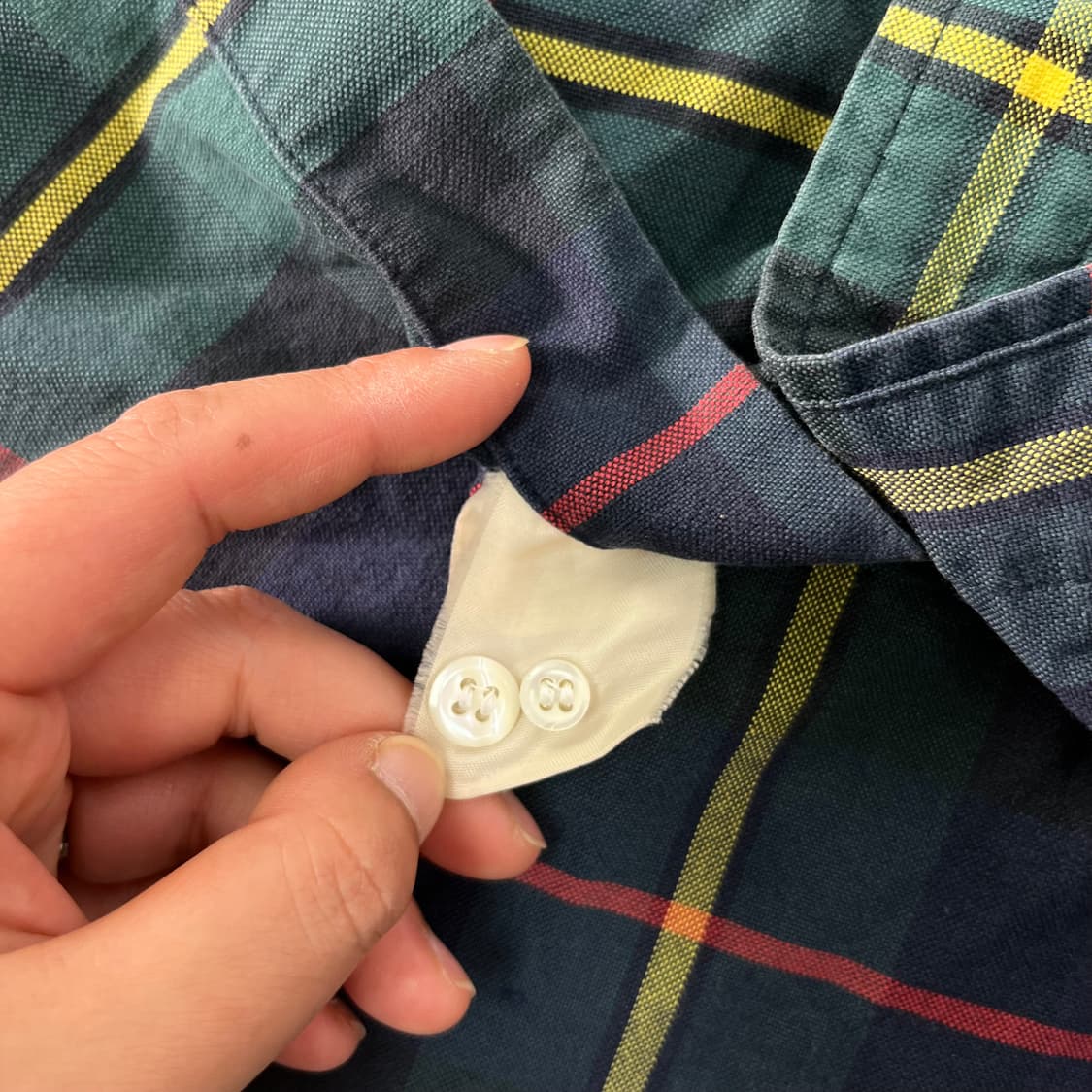 100 폴로랄프로렌 빈티지 체크 코튼 셔츠 상품이미지5