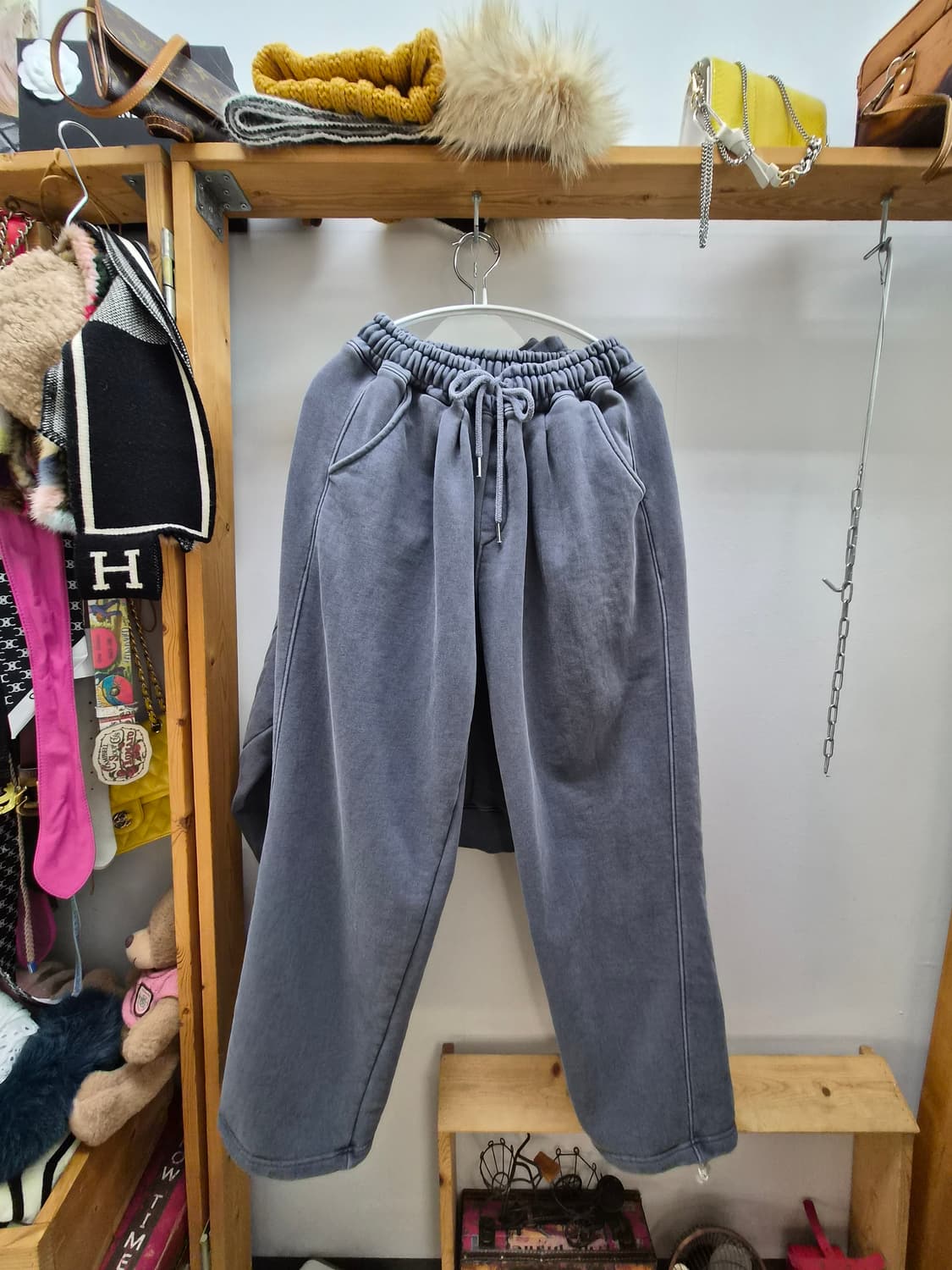 빈티지워싱 후드집업 셋업 상품이미지5