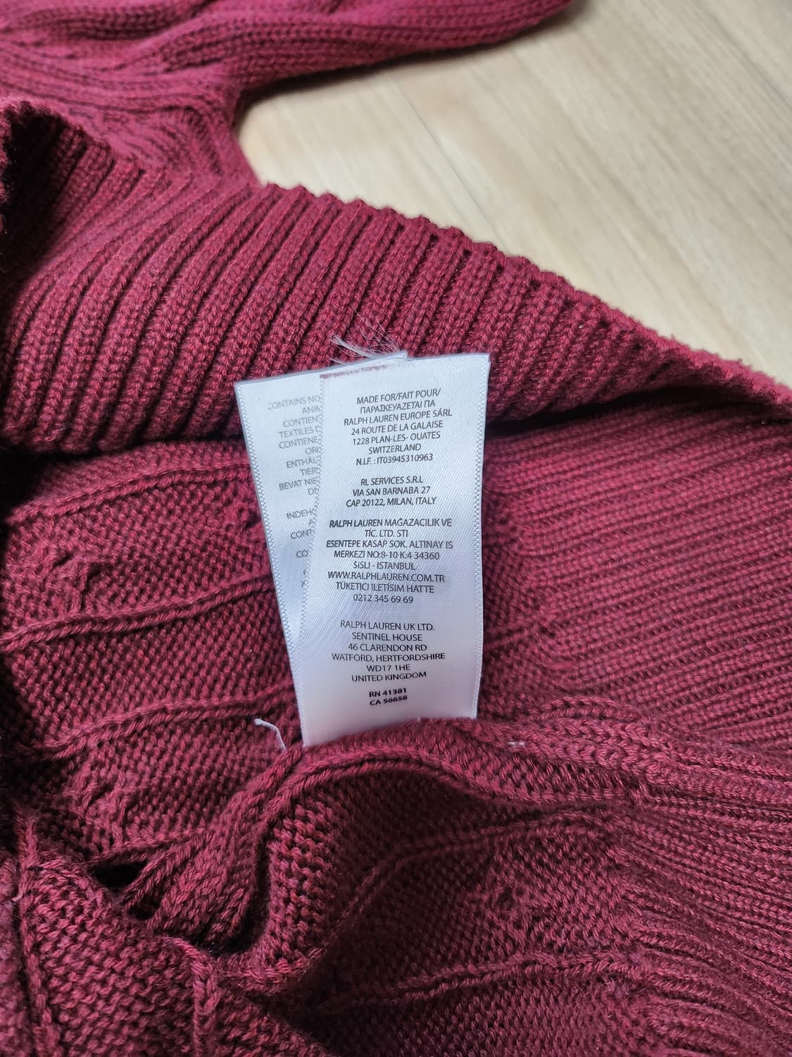 폴로랄프로렌 케이블하프집업(L 상품이미지7