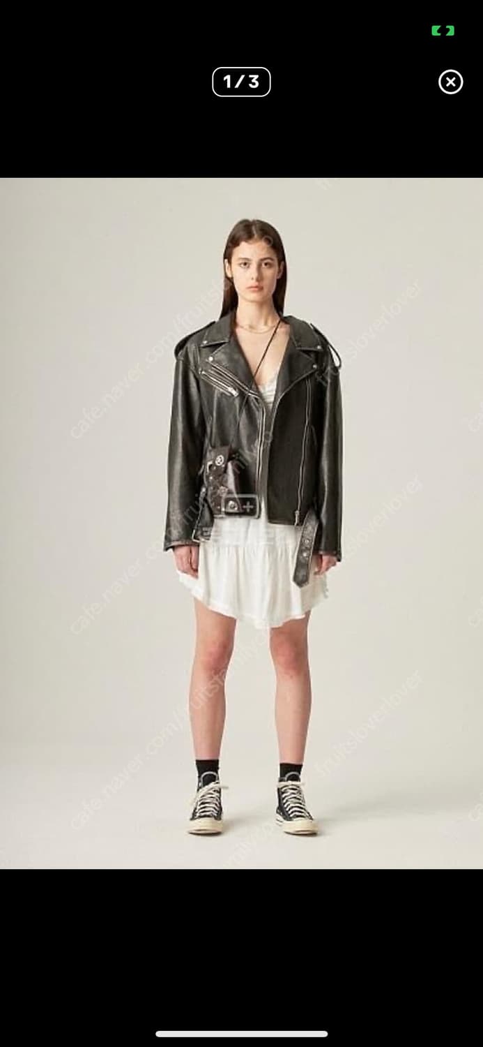 글로니 레더 라이더자켓 상품이미지1