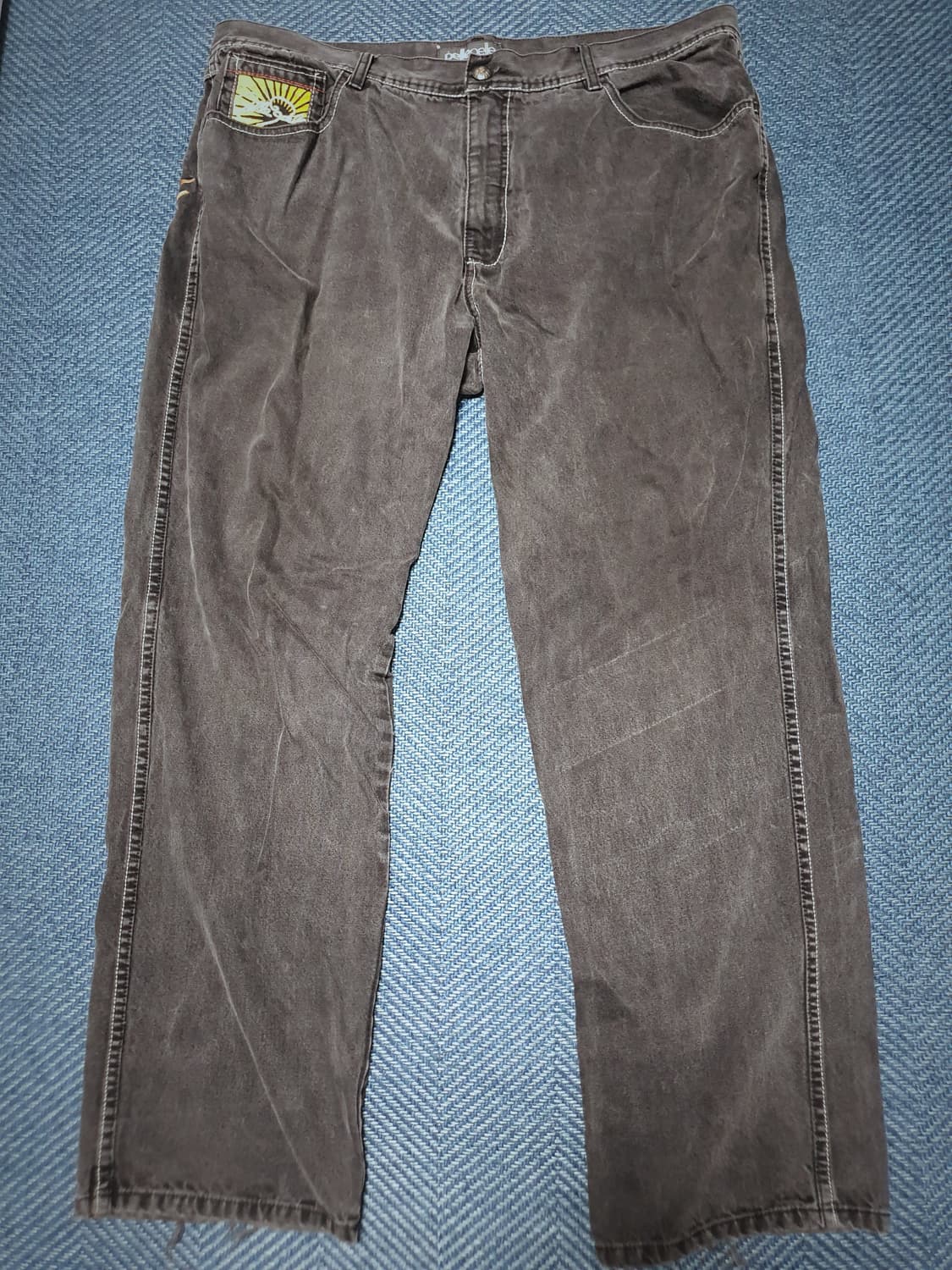 pelle pelle 블랙 데님팬츠 상품이미지1