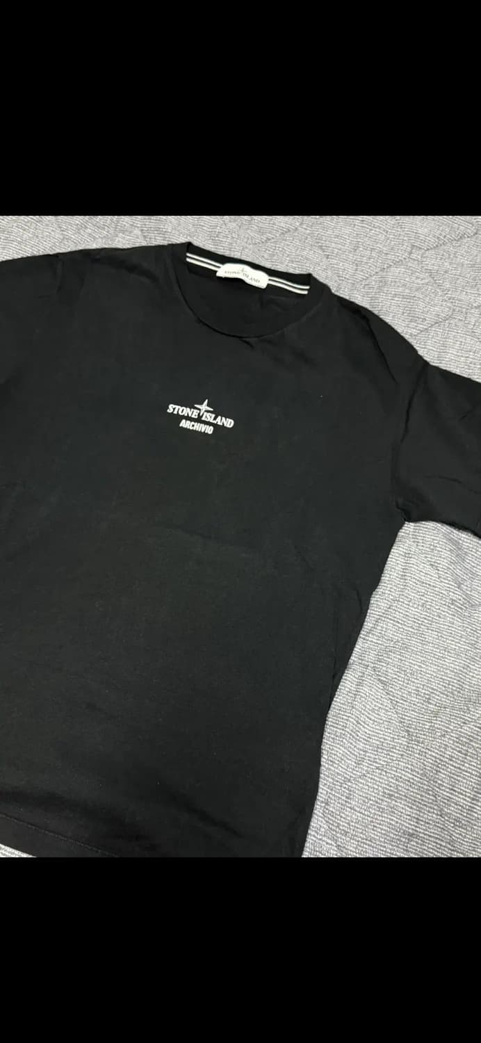 스톤아일랜드 아카이브 블랙 반팔티(L) 상품이미지1