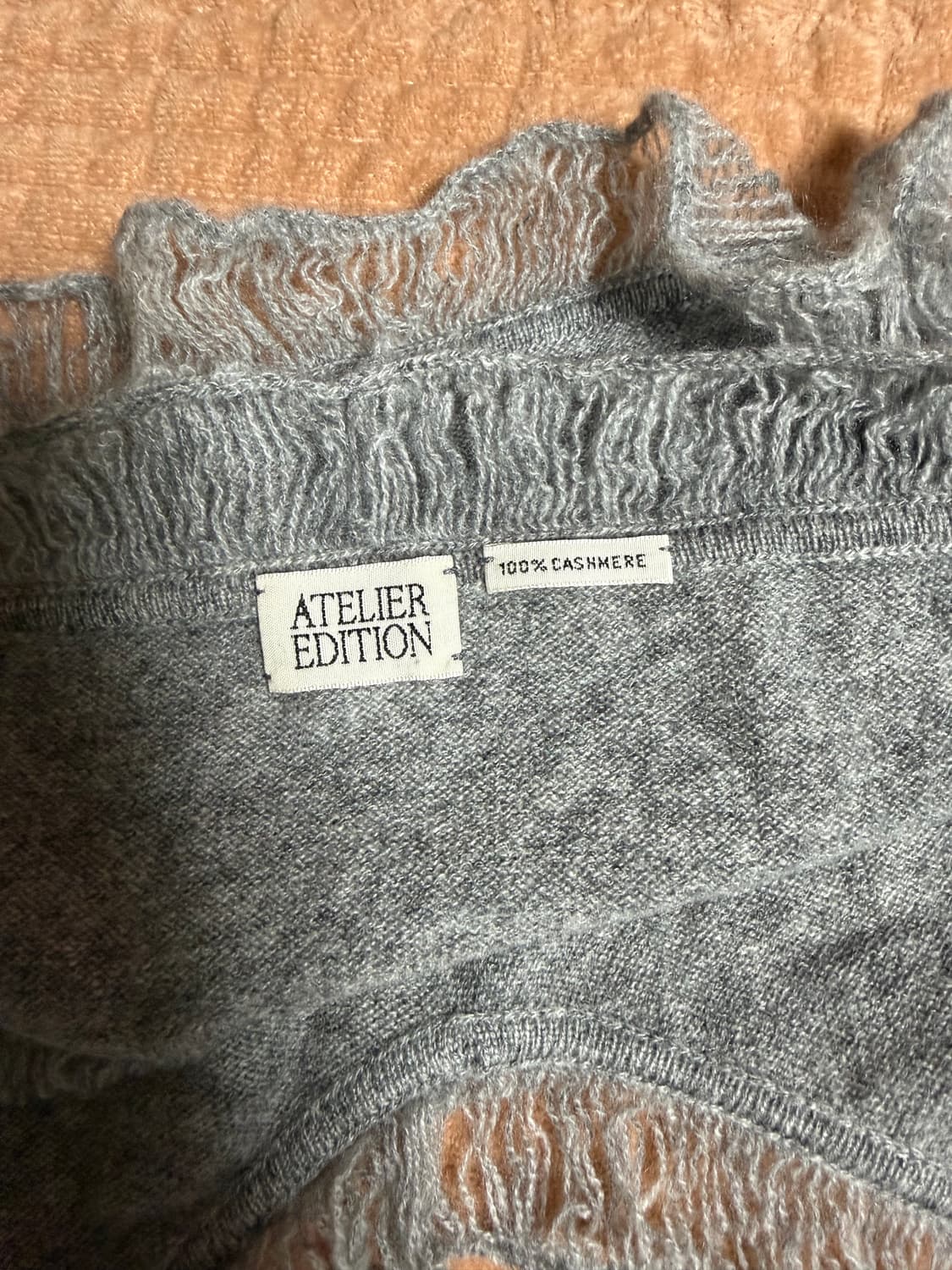 아틀리에 에디션 캐시미어 프릴 뷔스티에(그레이) 상품이미지7
