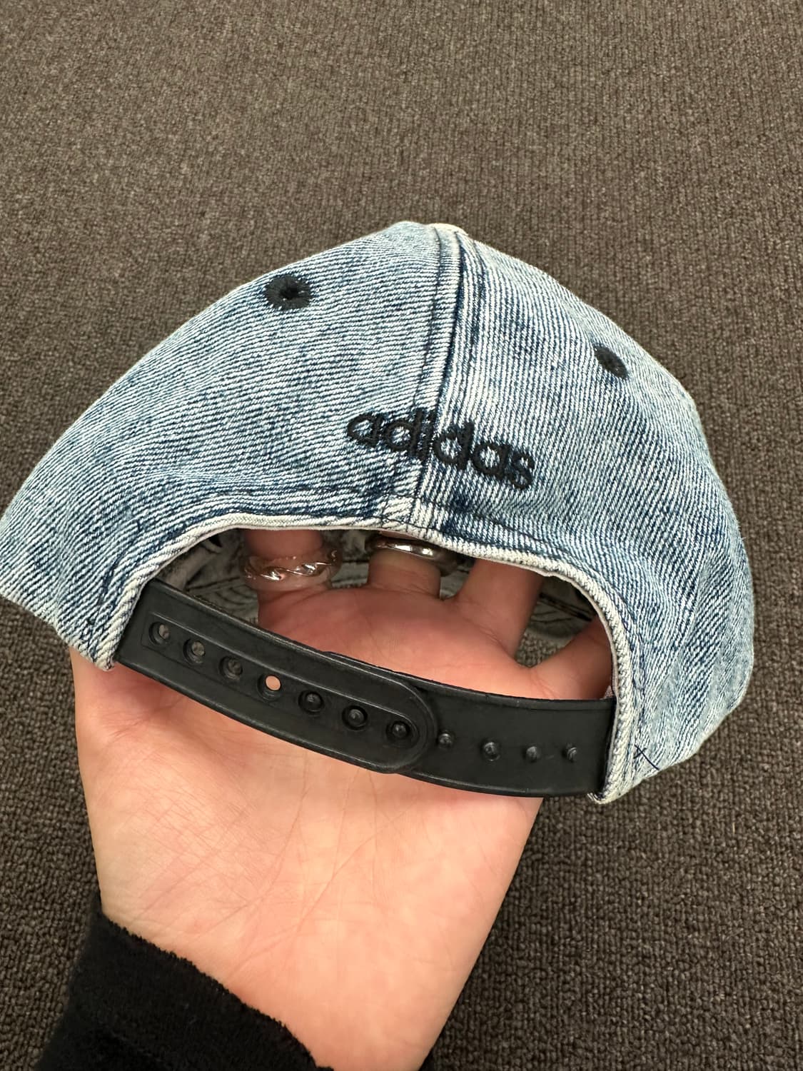 ADIDAS 00’s vintage 데님 볼캡 상품이미지6