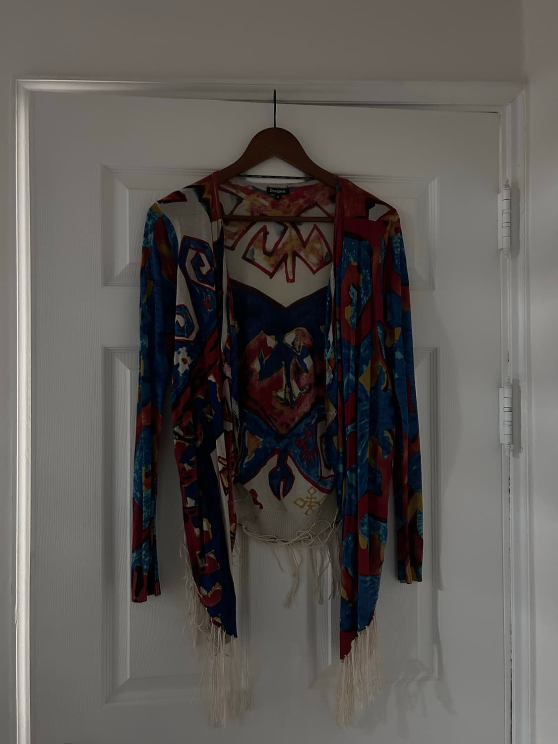 Desigual 프린지 프린트 태슬 가디건 M size 상품이미지2