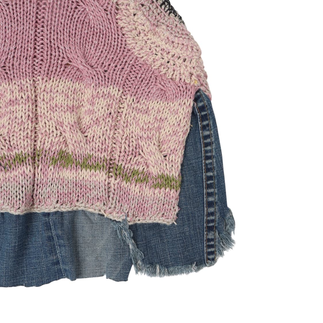 트루릴리젼 커스텀 니트 데님 베스트 상품이미지7