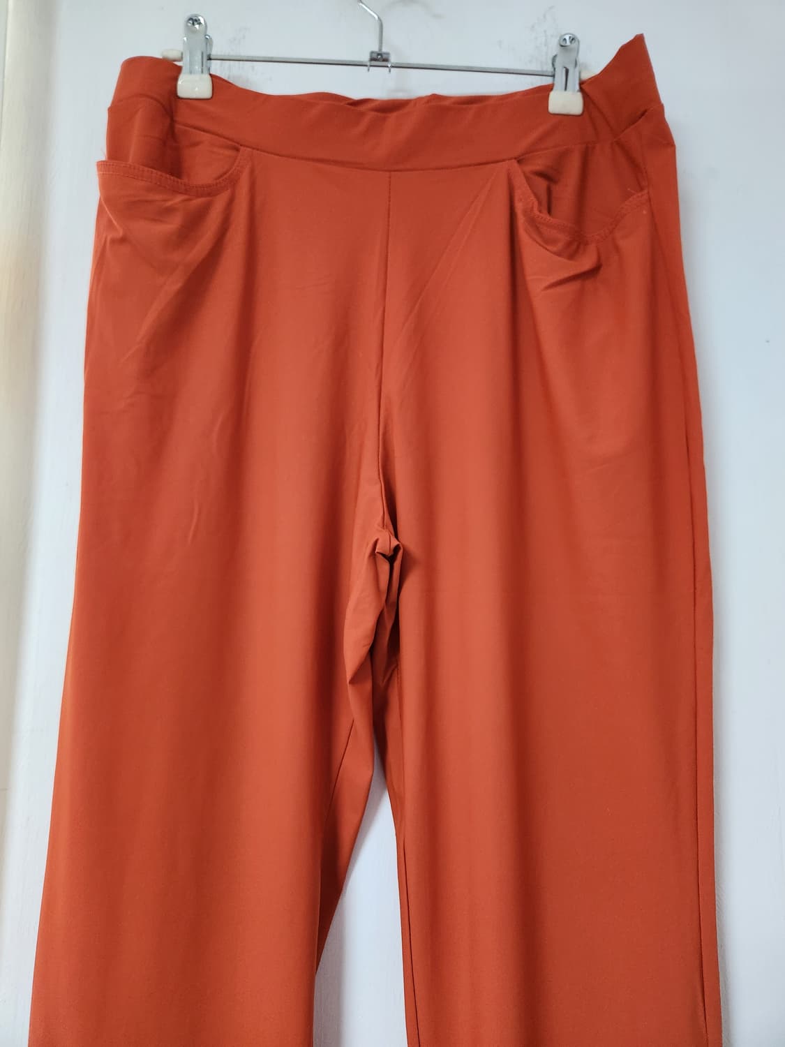 밴딩스판 오렌지색 여성바지 2XL(32~34) 상품이미지4
