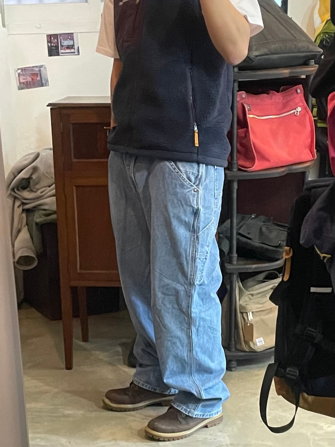 90~00s 빈티지 Lee Dungarees 카펜터 데님 36x32 상품이미지2