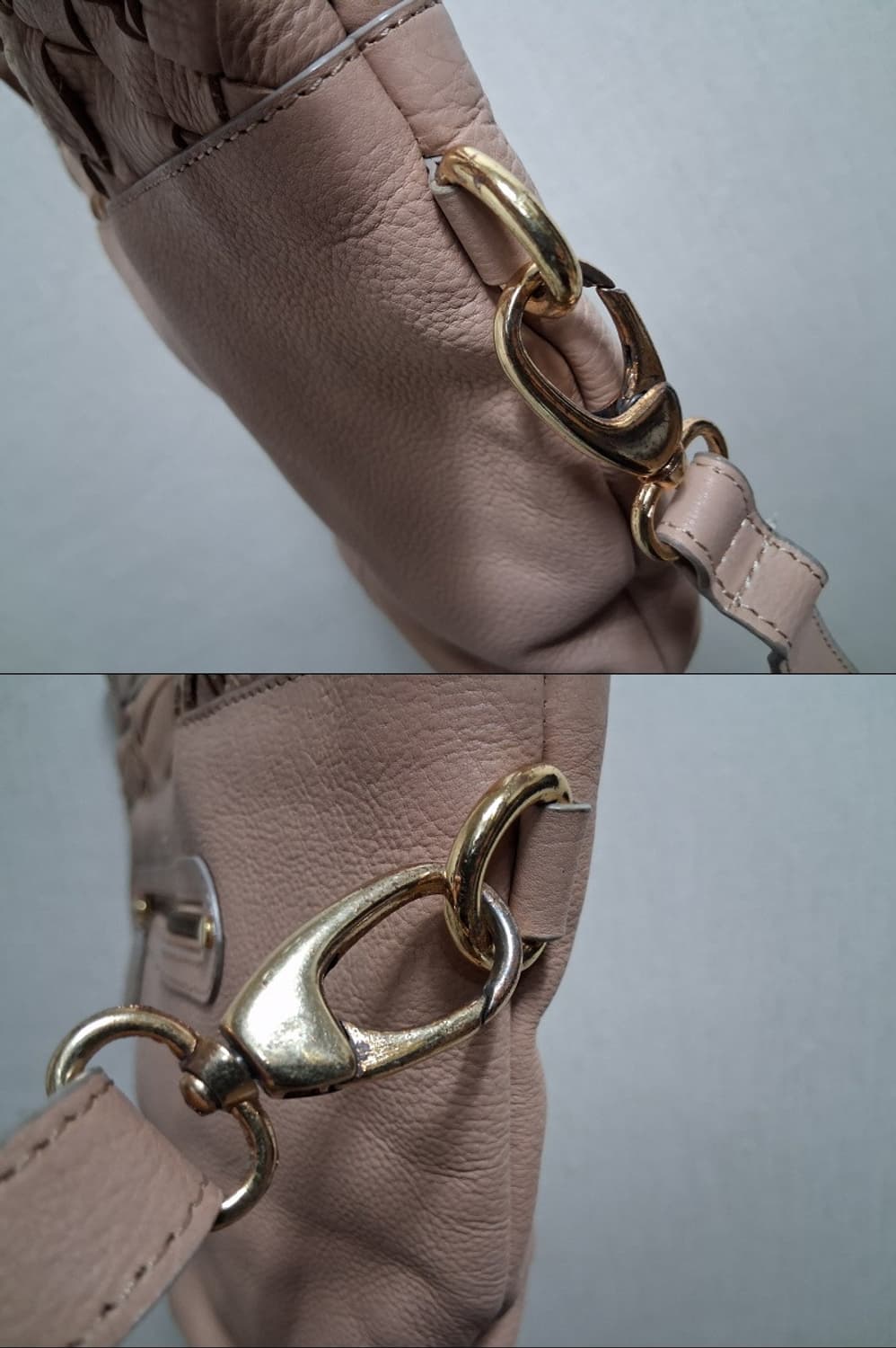 일본구제 Casellini 카셀리니 산호색 가죽코로스겸 토드 미사용품
묵 상품이미지9