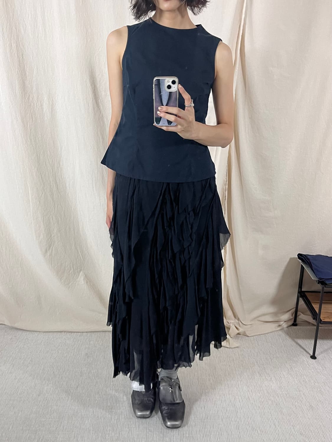 Revillon_ Sleeveless Blouse (Italy) 상품이미지3