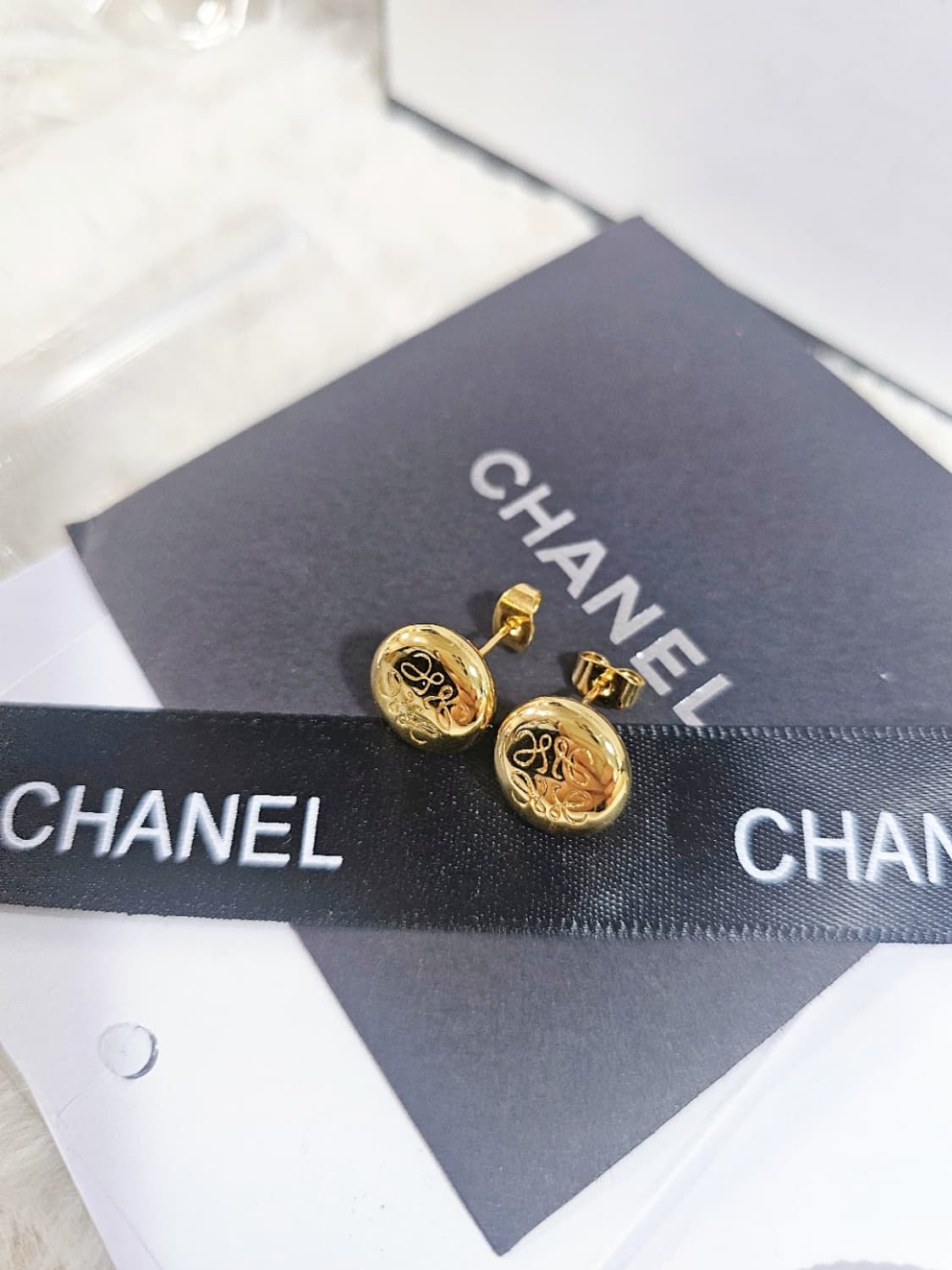 빈티지 로에베 골드 업사이클링 귀걸이 상품이미지4