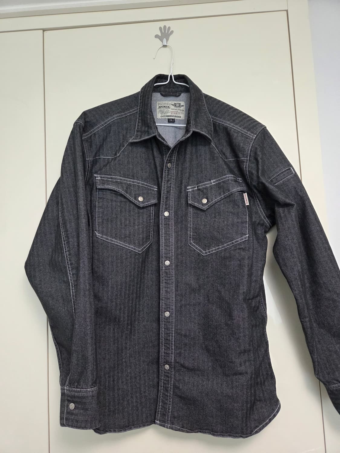 도그맨 흑청 웨스턴 셔츠 상품이미지1