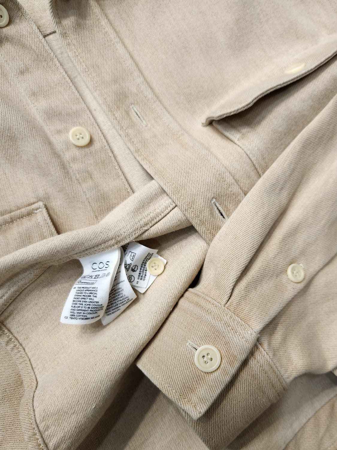 (새상품급)COS 코스 남성 베이지 셔츠 자켓 상품이미지7