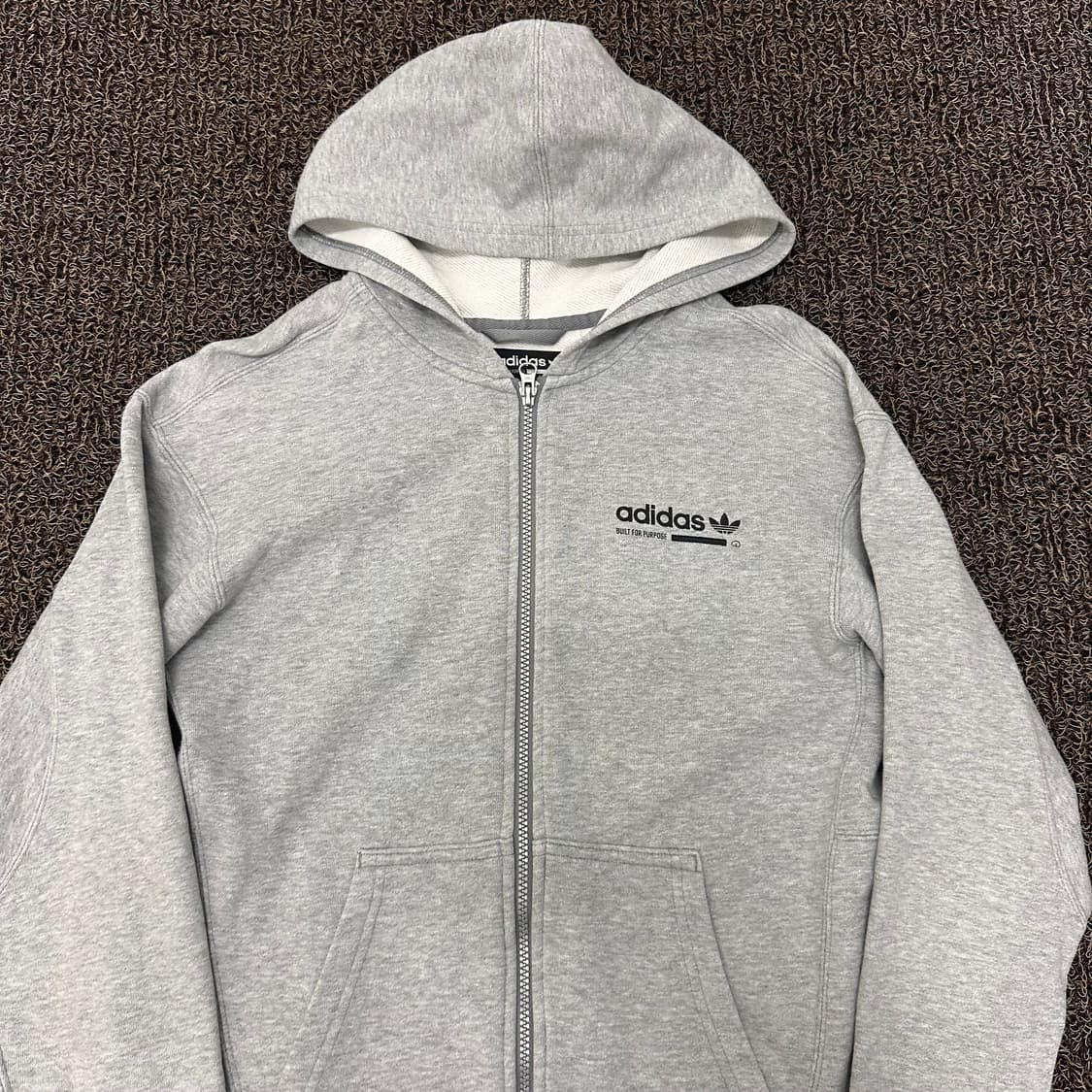 아디다스 여성 후드집업 그레이 신장 160사이즈 상품이미지2