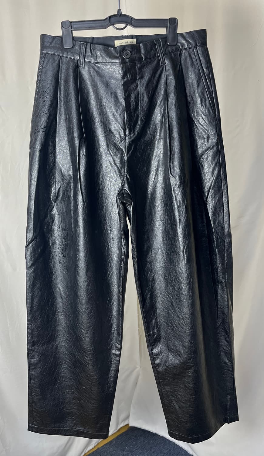 [마틴플랜] 와이드 레더 팬츠 L 상품이미지1