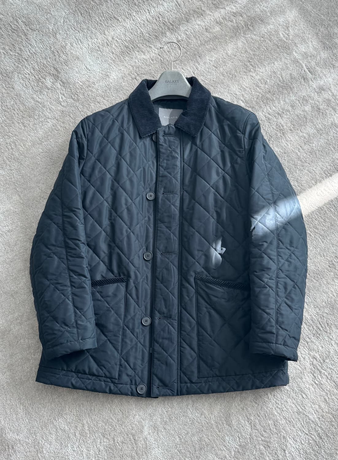 [로가디스] Rogatis 코듀로이 퀼팅 사파리 자켓 네이비 상품이미지2