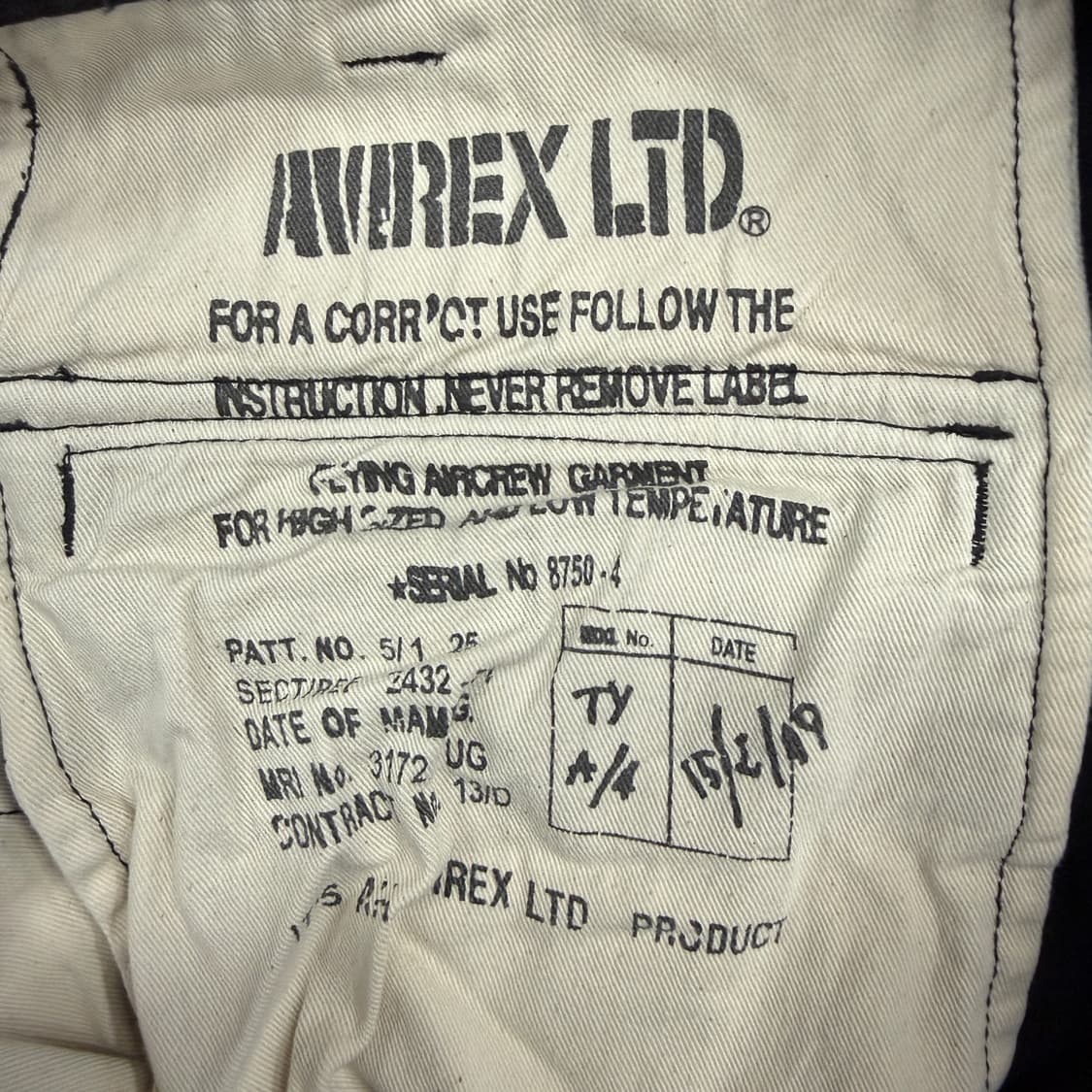 (XL)아비렉스 AVIREX 코튼 카고팬츠(블랙) 상품이미지3